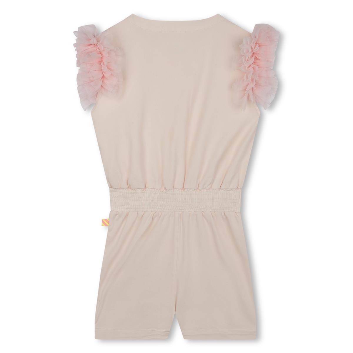 Girls Light Pink Jumpsuit