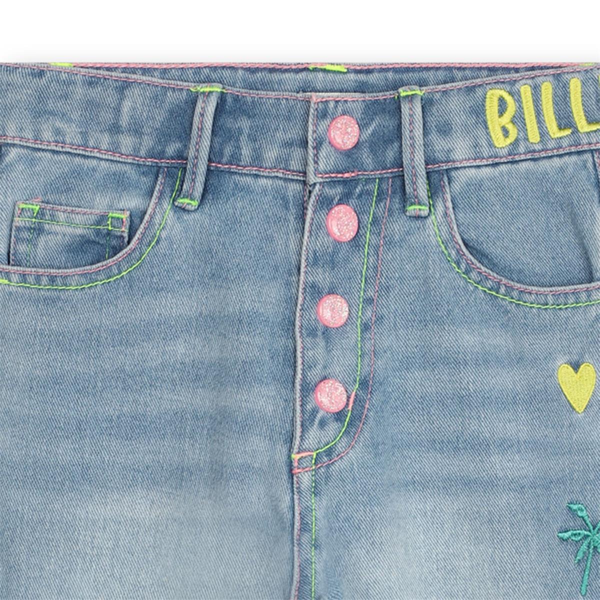 Girls Blue Denim Trousers