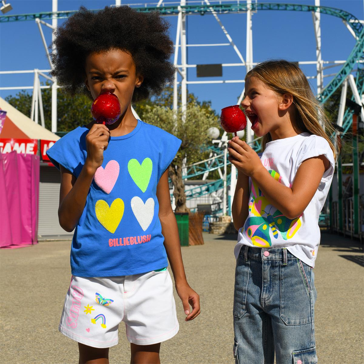 Girls Blue Denim Trousers
