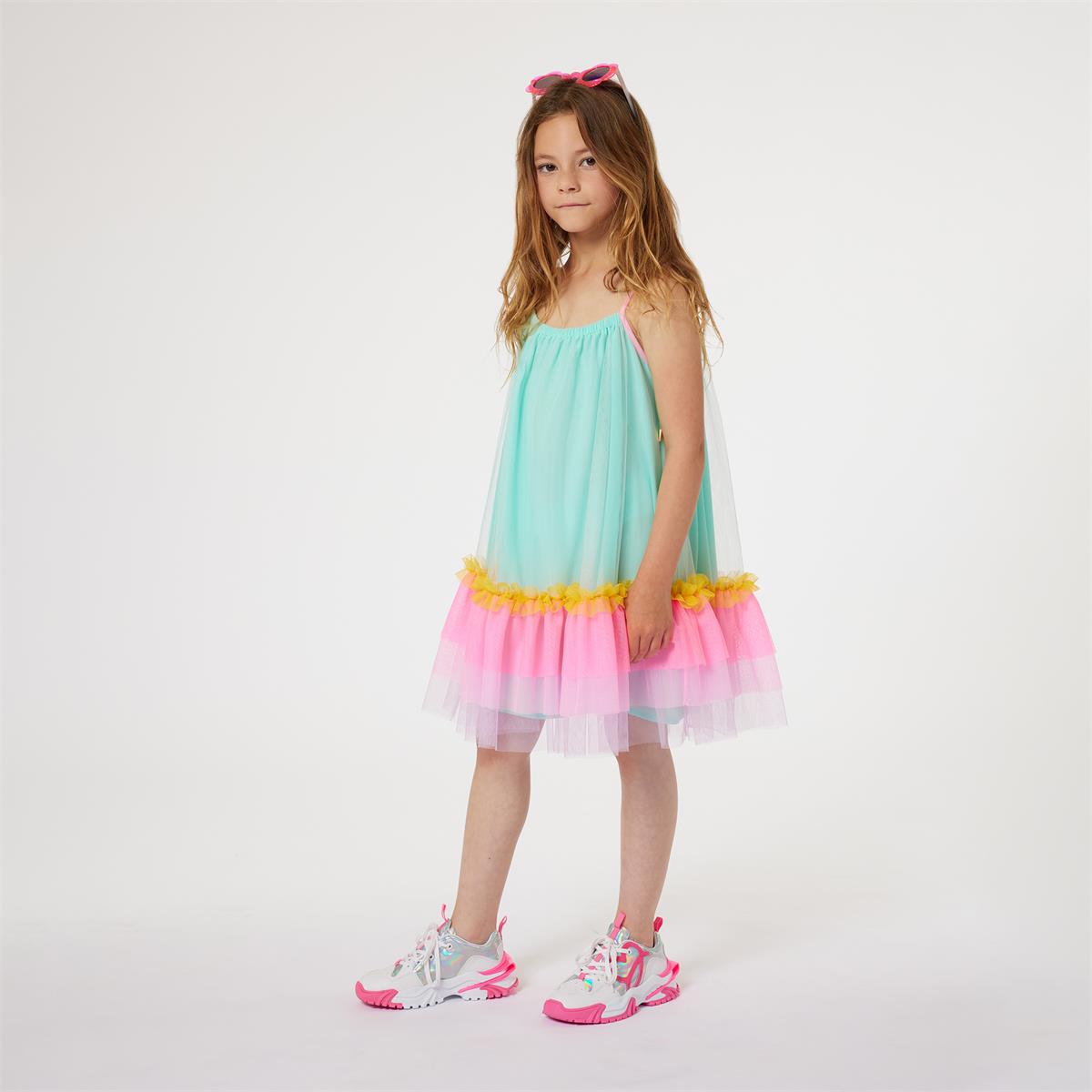 Girls Mint Strap Dress