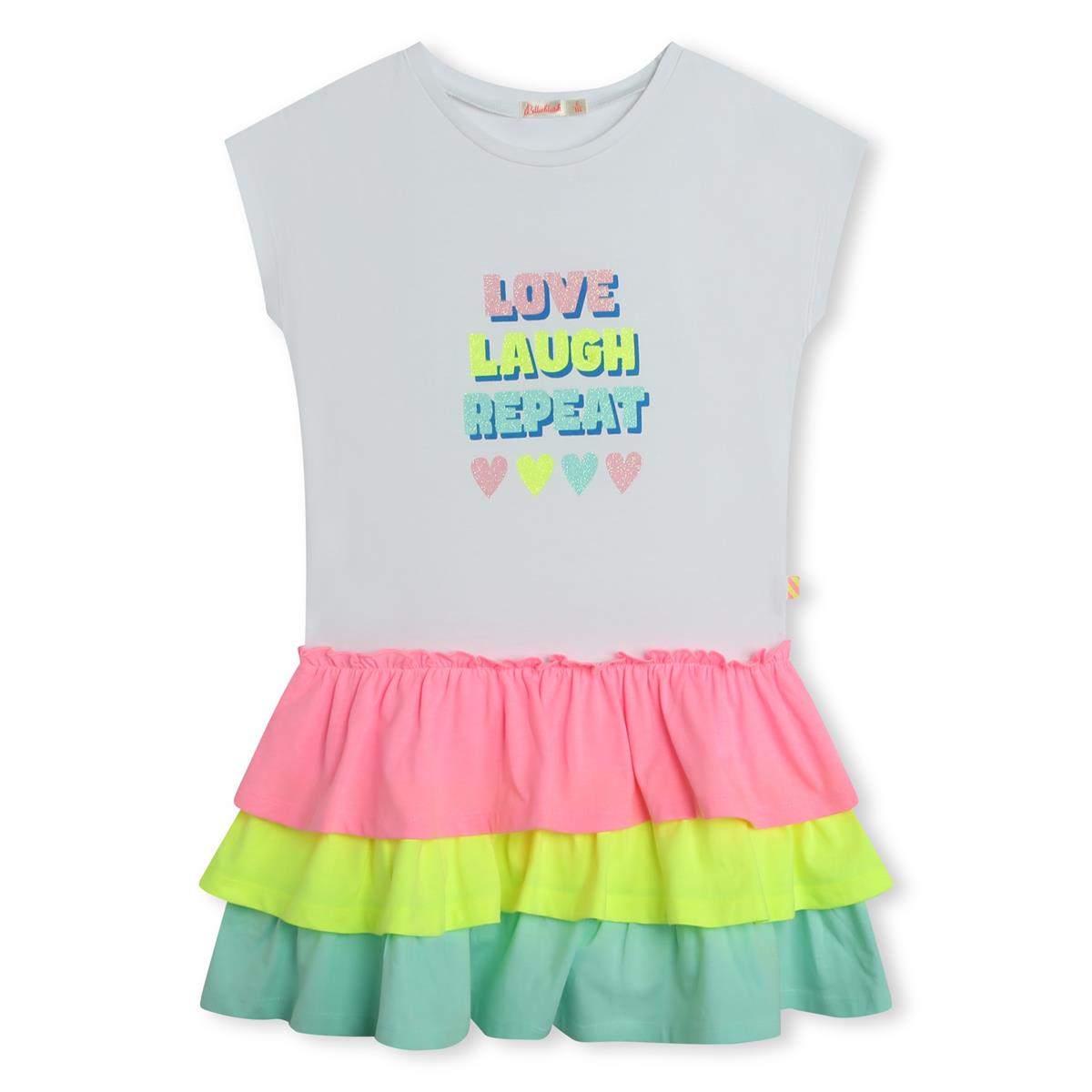 Girls White Cotton Dress