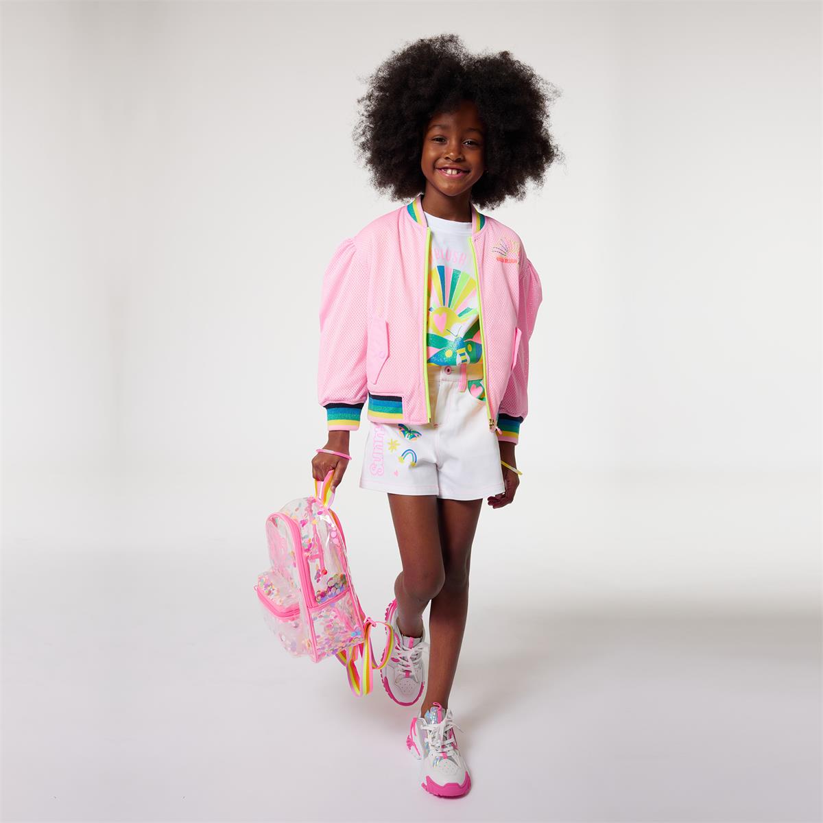 Girls Pink Backpack(27x18x10cm)