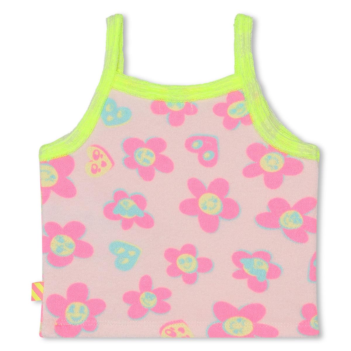 Baby Girls Light Pink Flower Vest