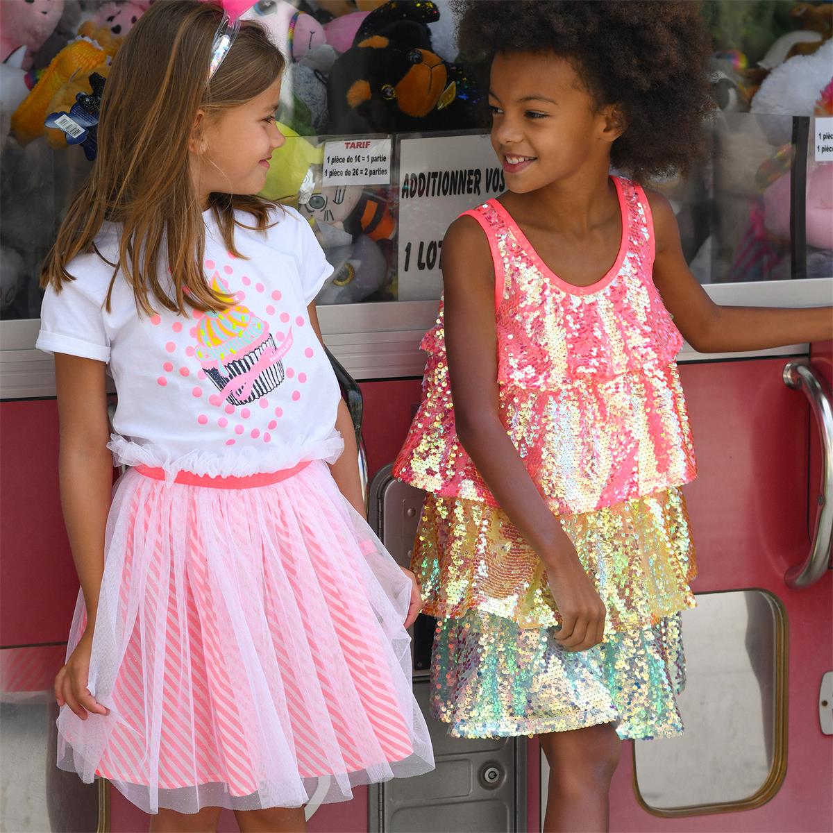 Girls Pink Sequin Dress