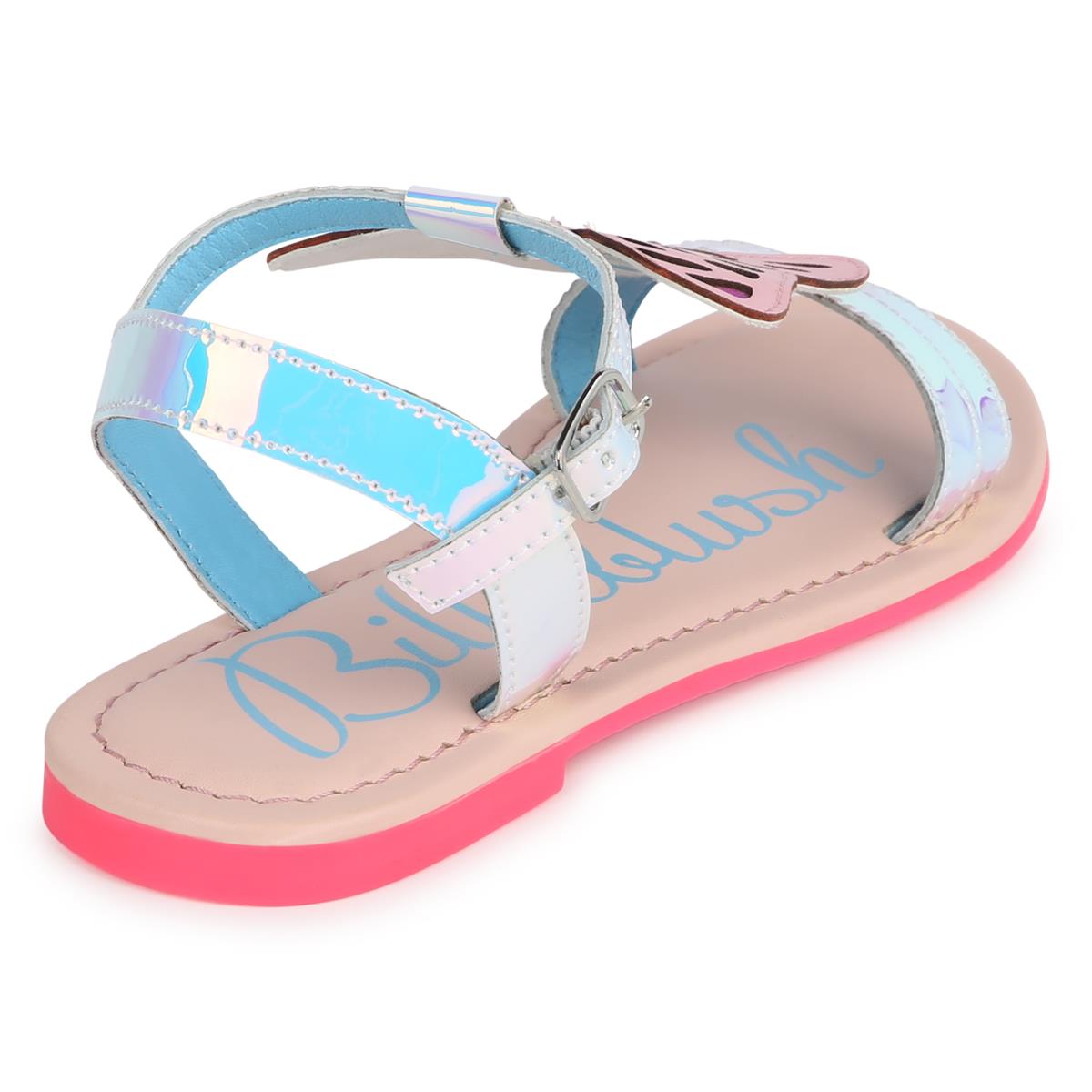 Girls Beige Butterfly Sandals