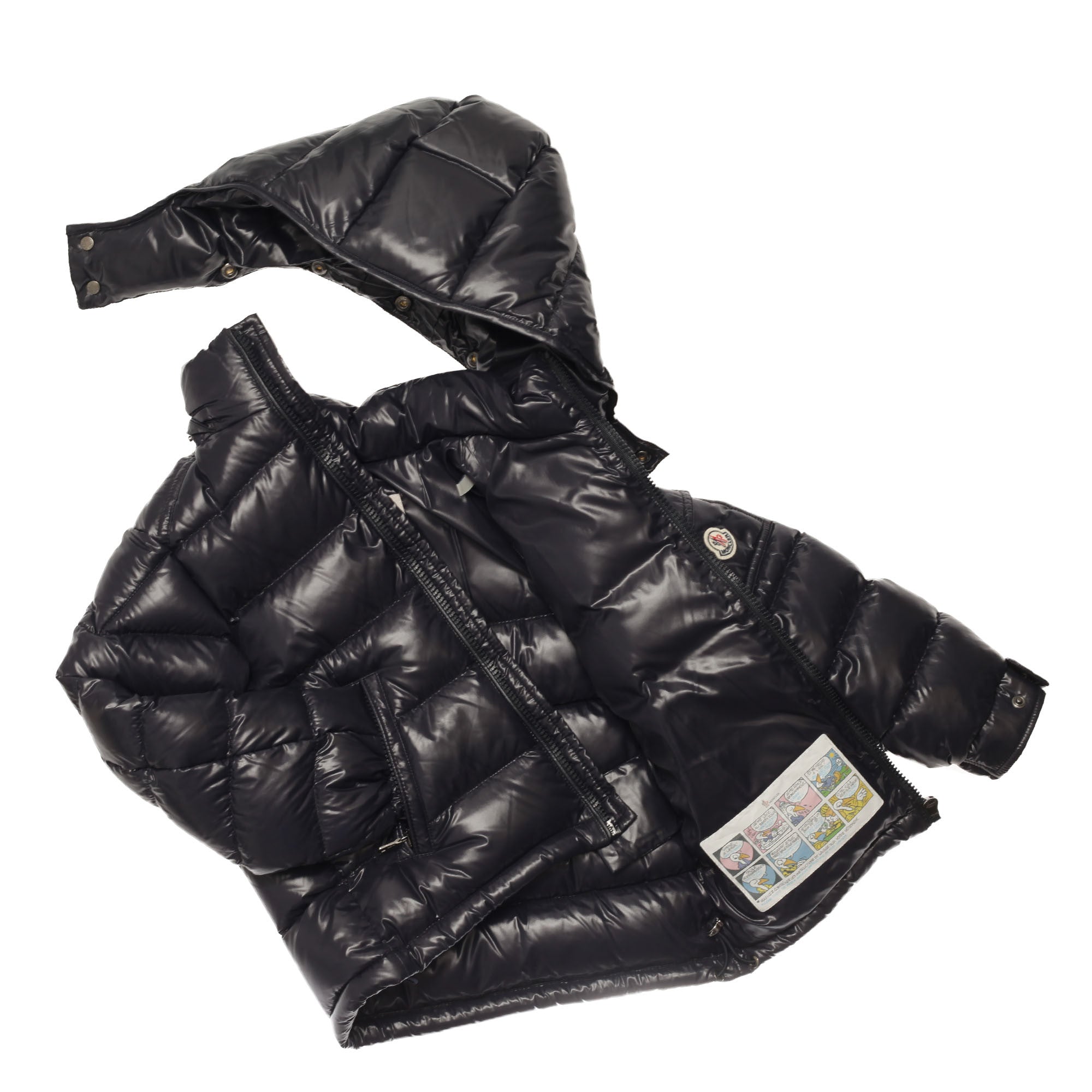 Boys & Girls Navy Blue Hooded Padded Down 'Maya' Jacket - CÉMAROSE | Children's Fashion Store - 3