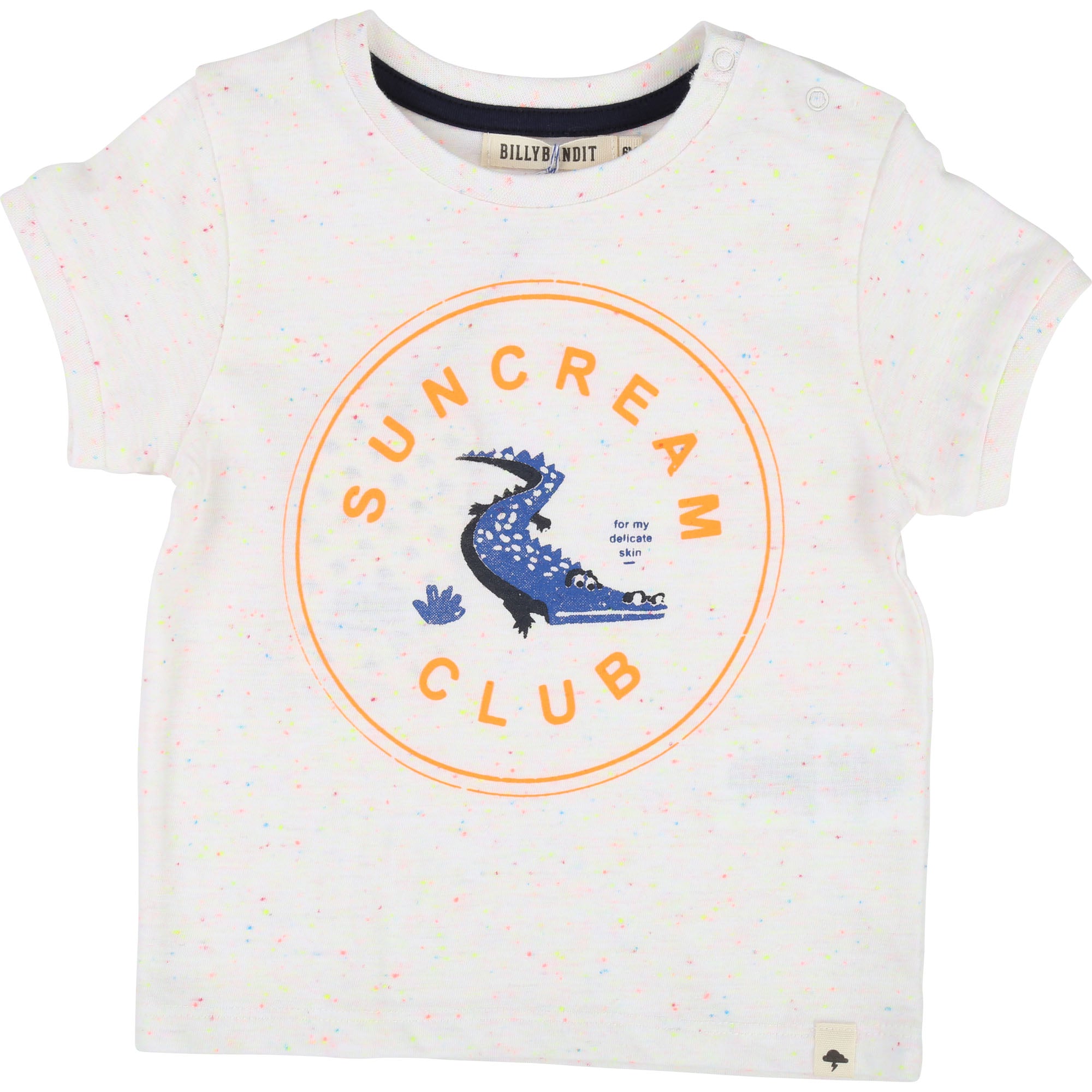 Baby Boys White Cotton T-shirt