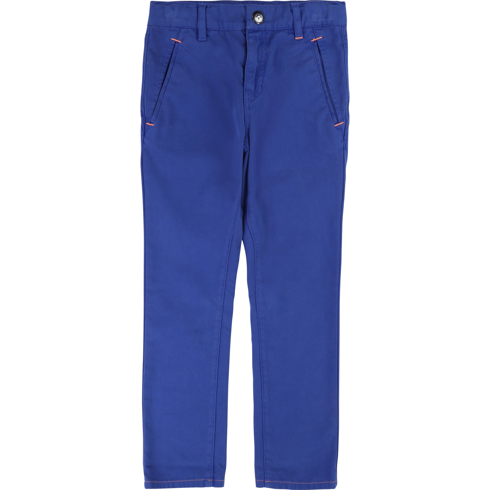 Boys Blue Cotton Trousers