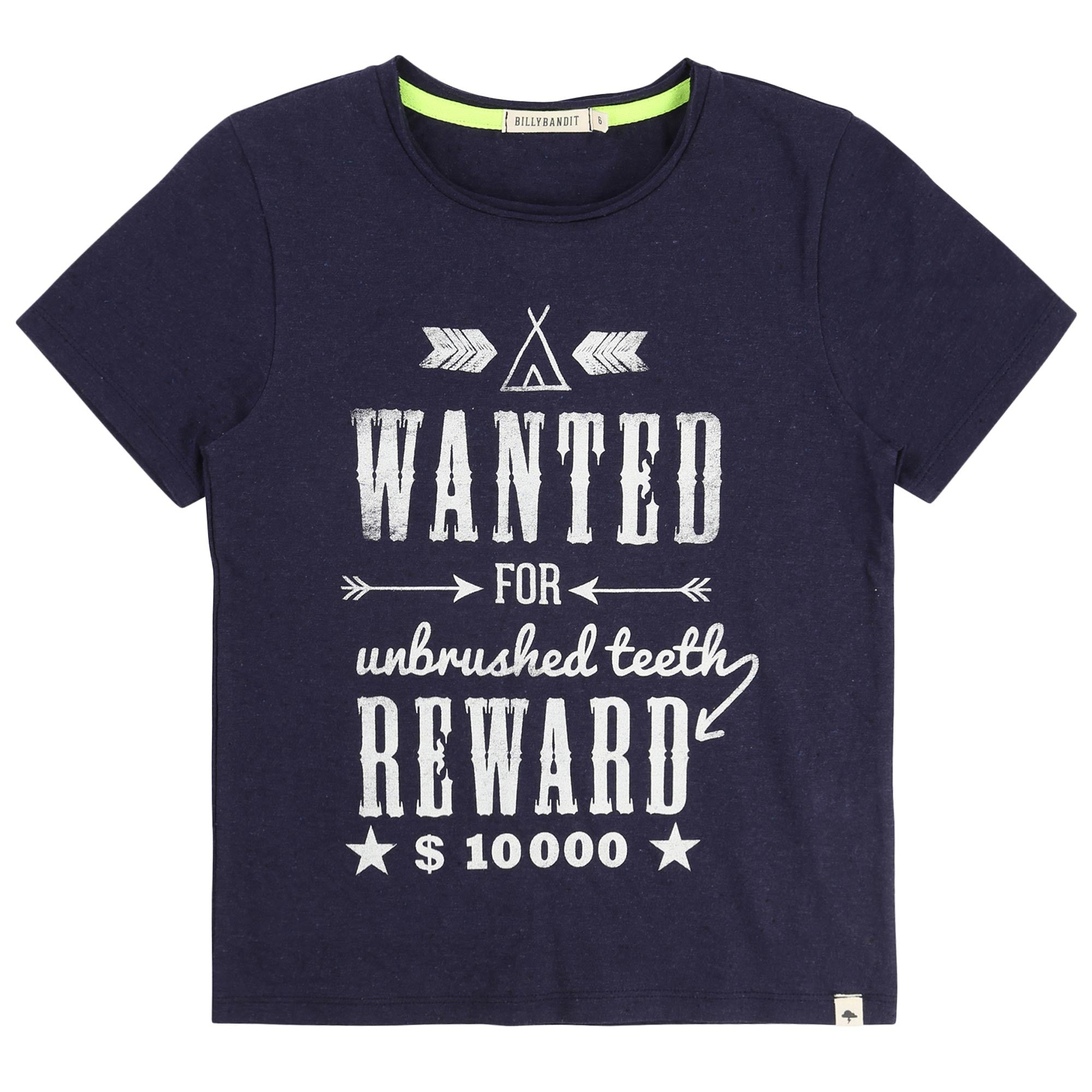 Boys Navy Blue Cotton T-shirt