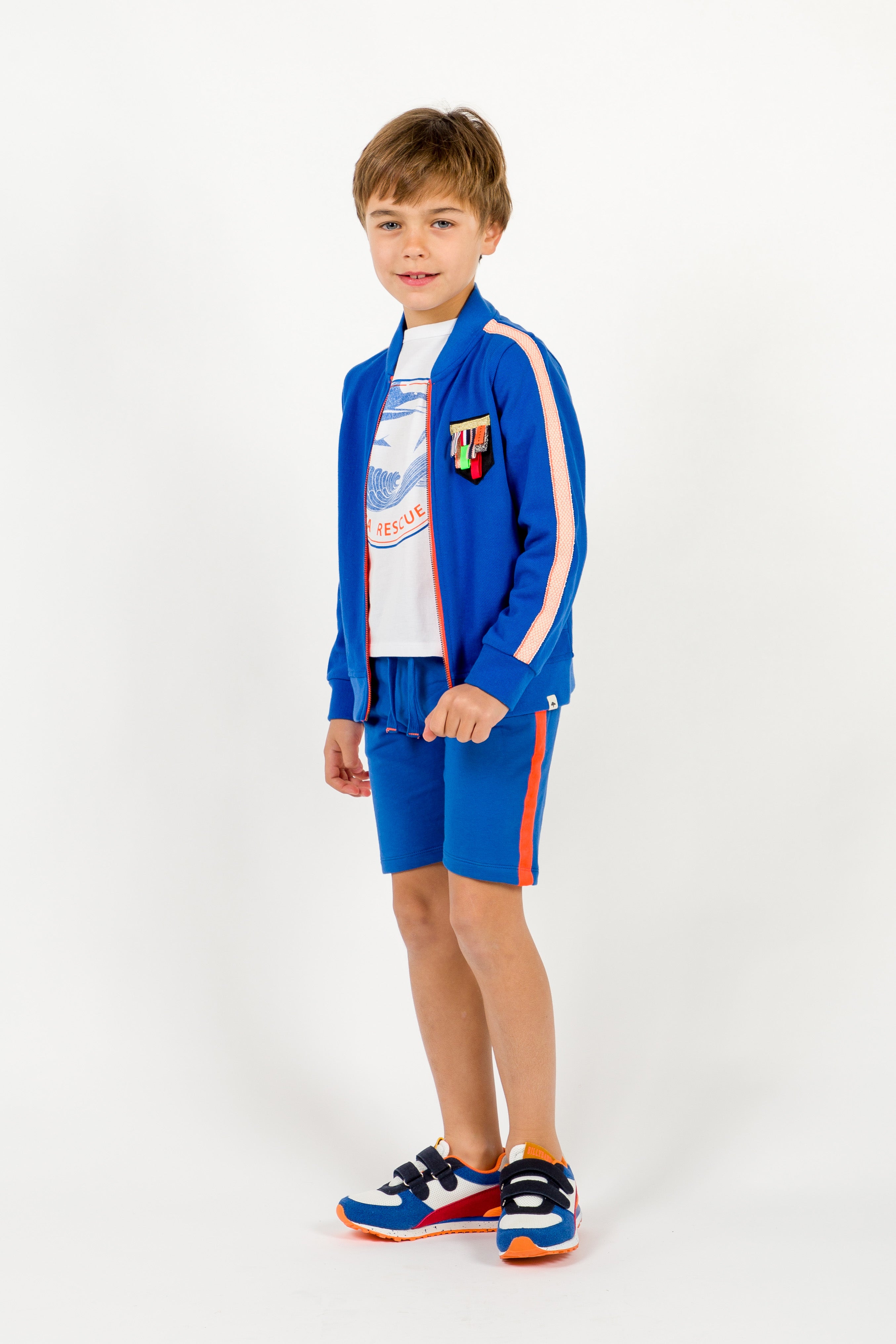 Boys White Cotton T-shirt