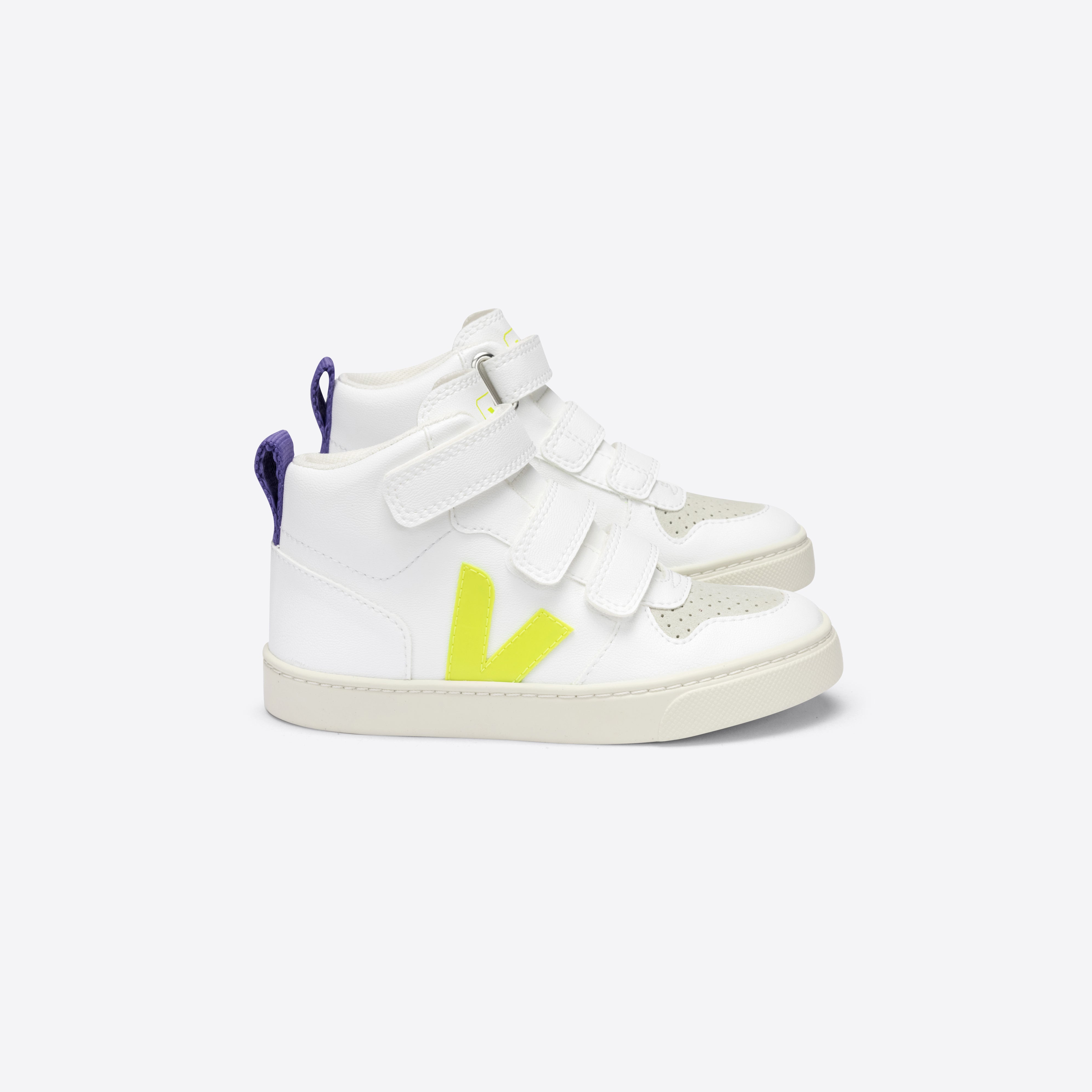 Girls White "SMALL V-10 MID" Shoes