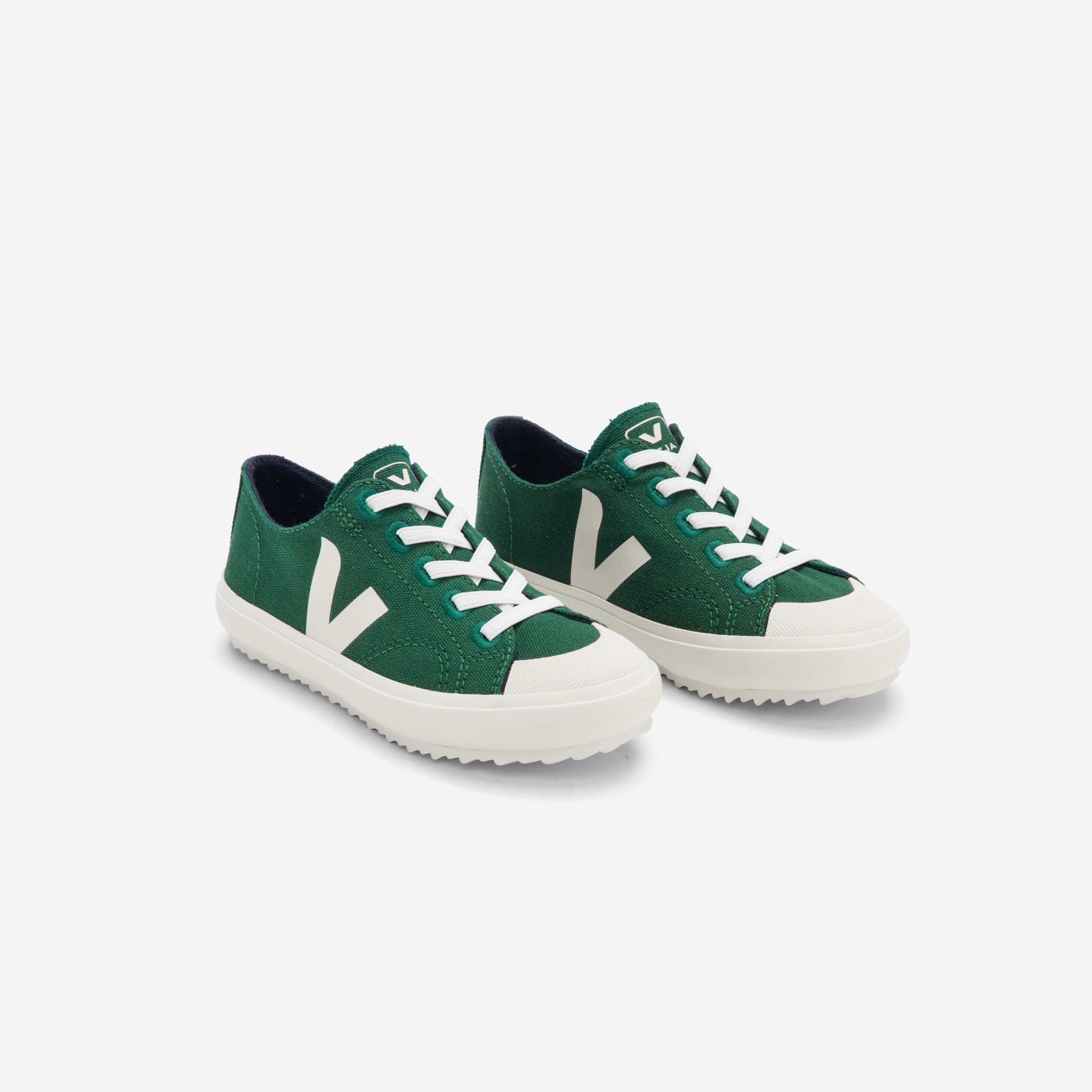 Boys & Girls Green "FLIP" Canvas Shoes