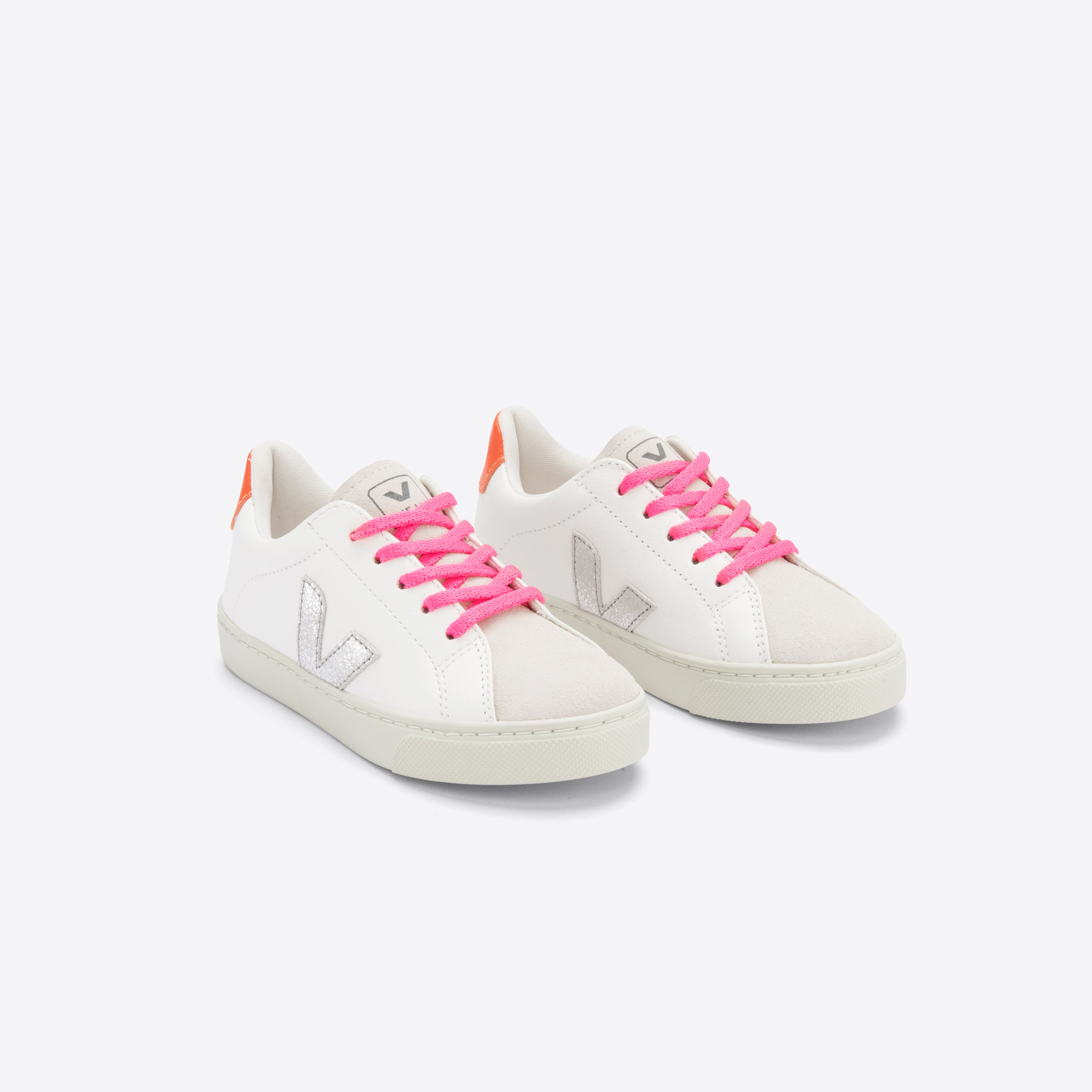 Boys & Girls White "ESPLAR LACES" Shoes
