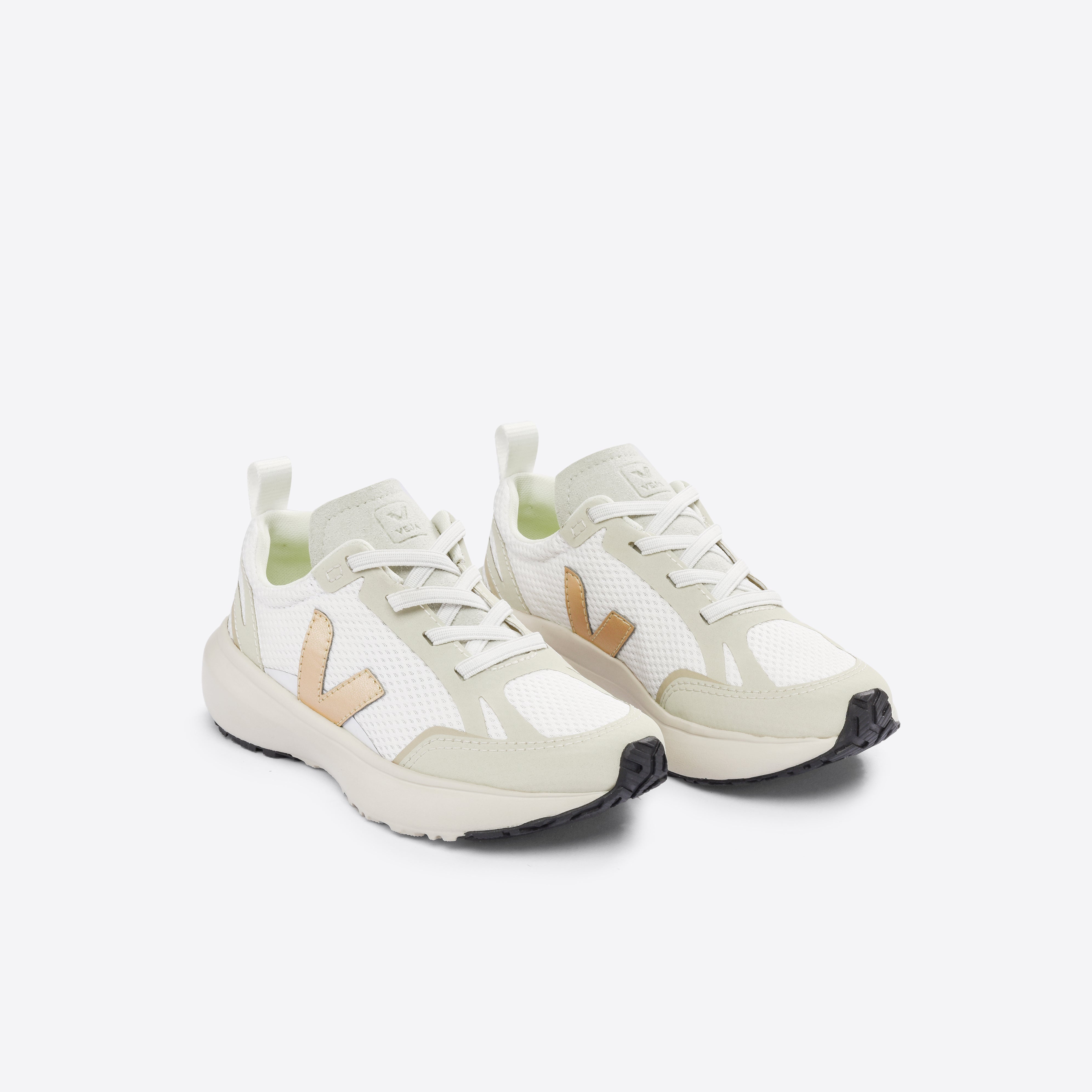 Boys & Girls White "CANARY ALVEOMESH" Shoes