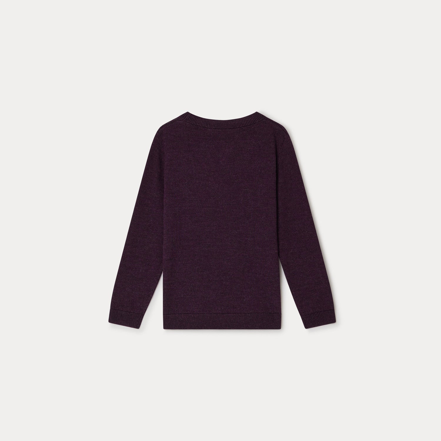 Boys Purple Wool Sweater
