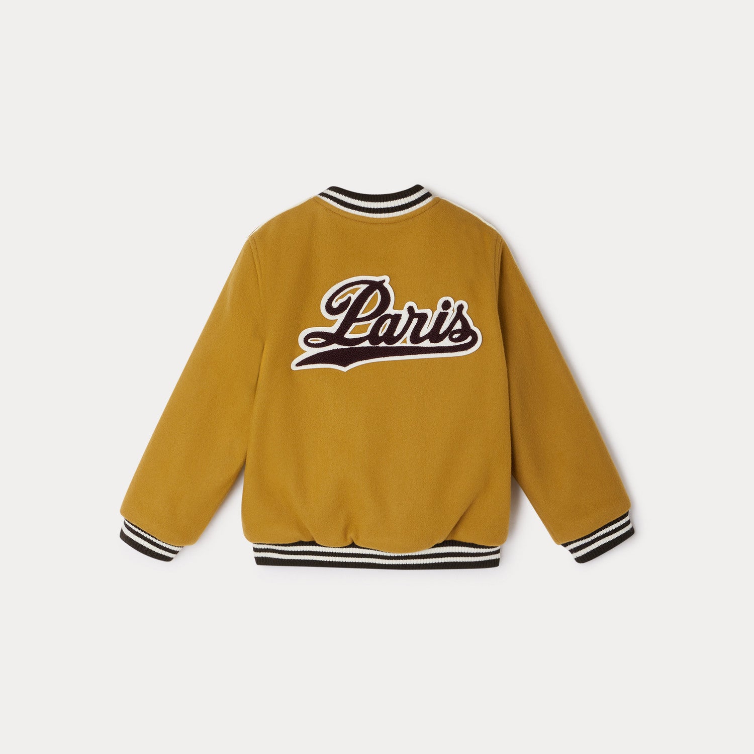 Boys Ocher Logo Wool Jacket