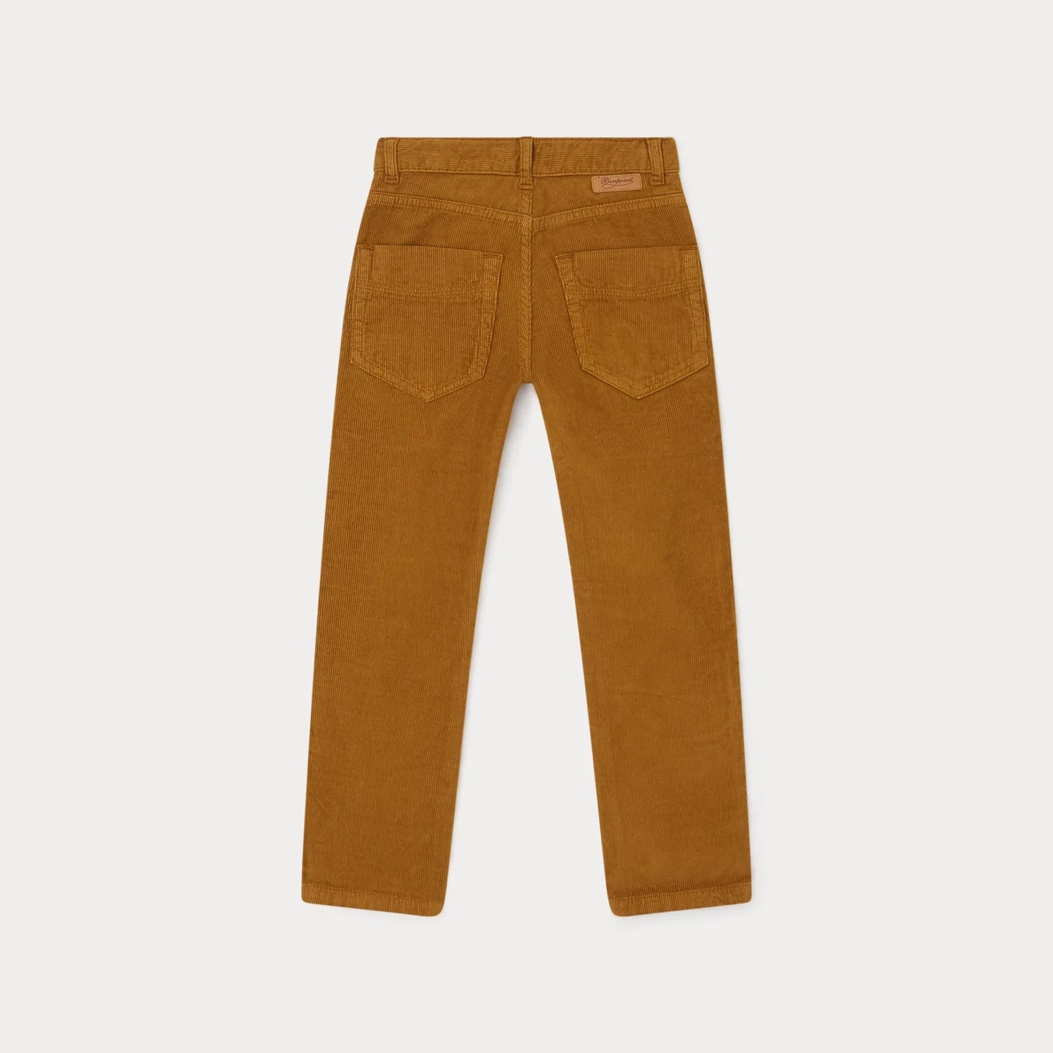 Boys Camel Corduroy Trousers