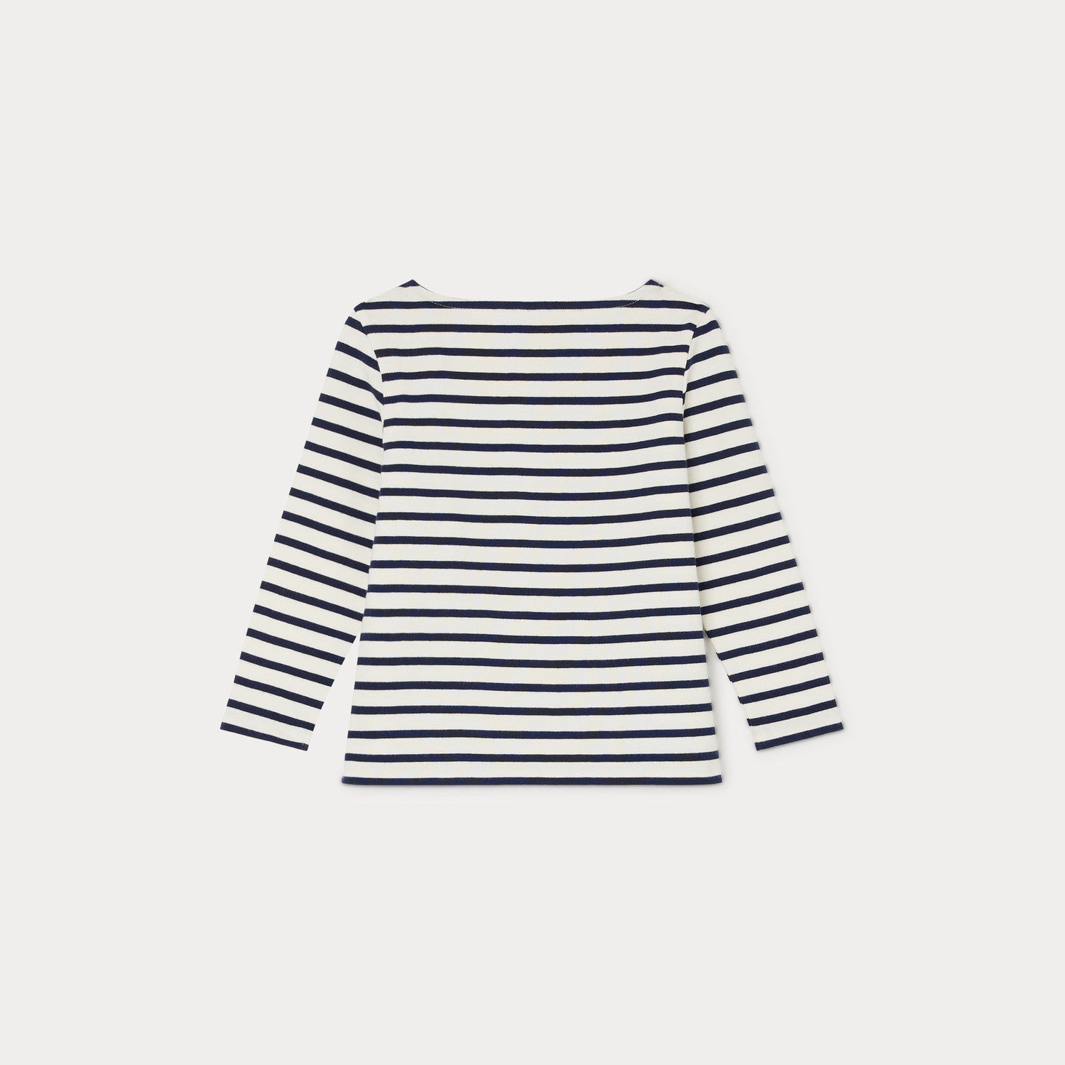 Boys Navy Stripes Cotton T-Shirt