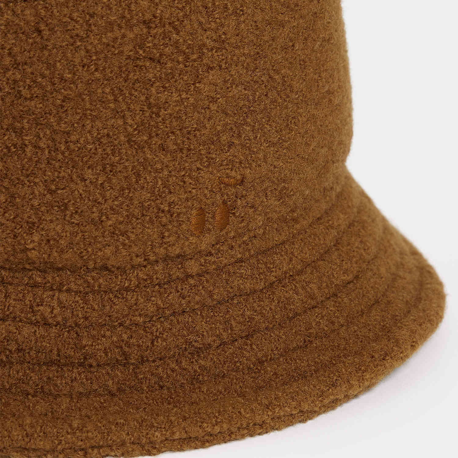 Boys & Girls Brown Wool Bucket Hat