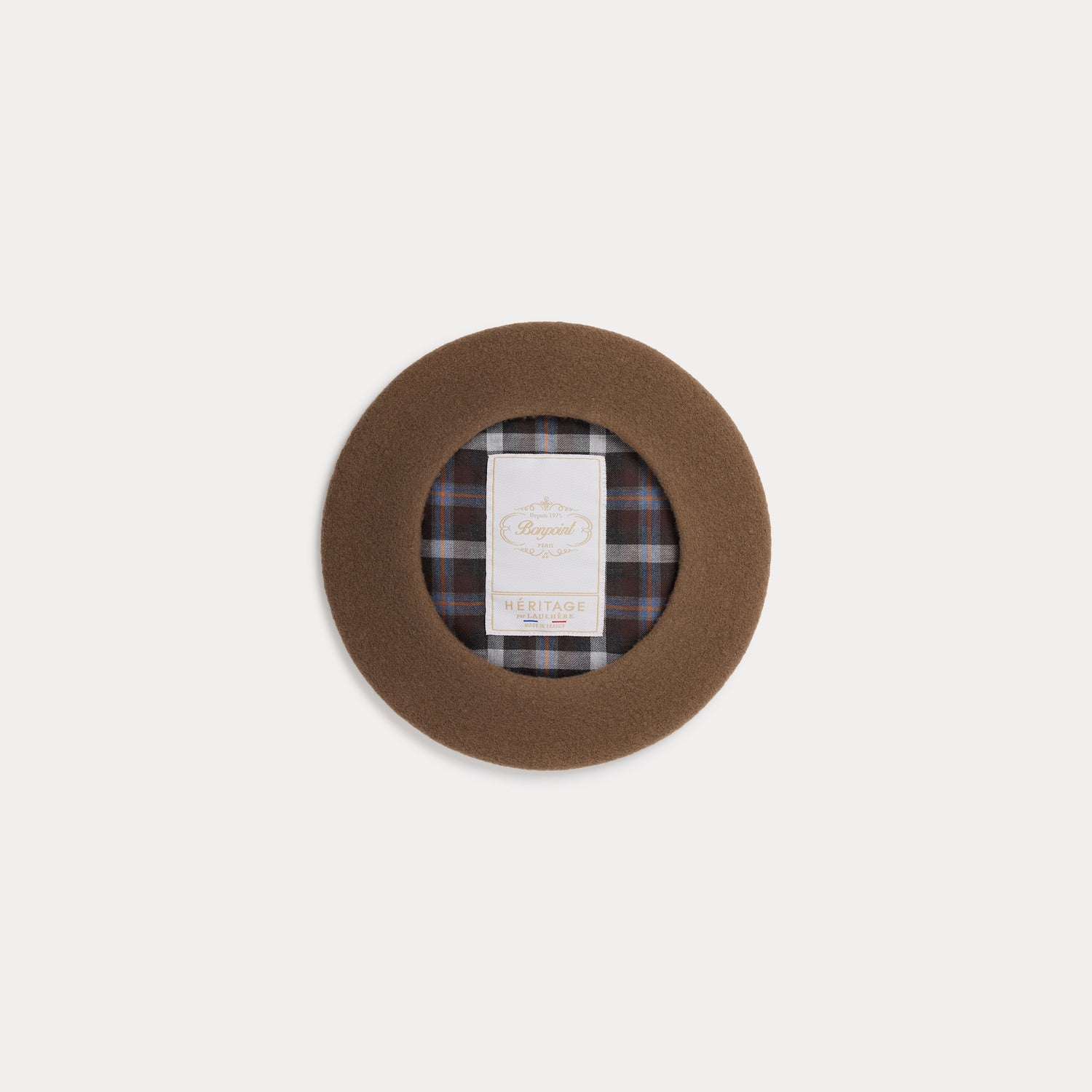 Girls Camel Wool Beret