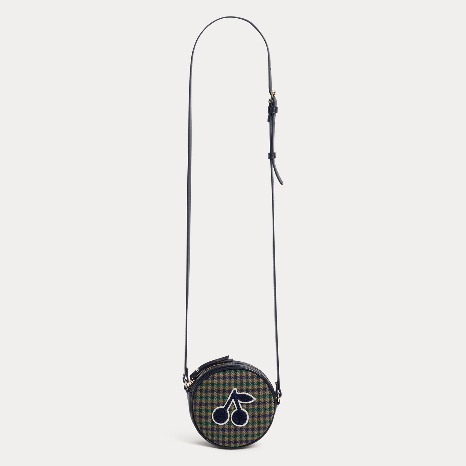 Girls Khaki Check Logo Shoulder Bag