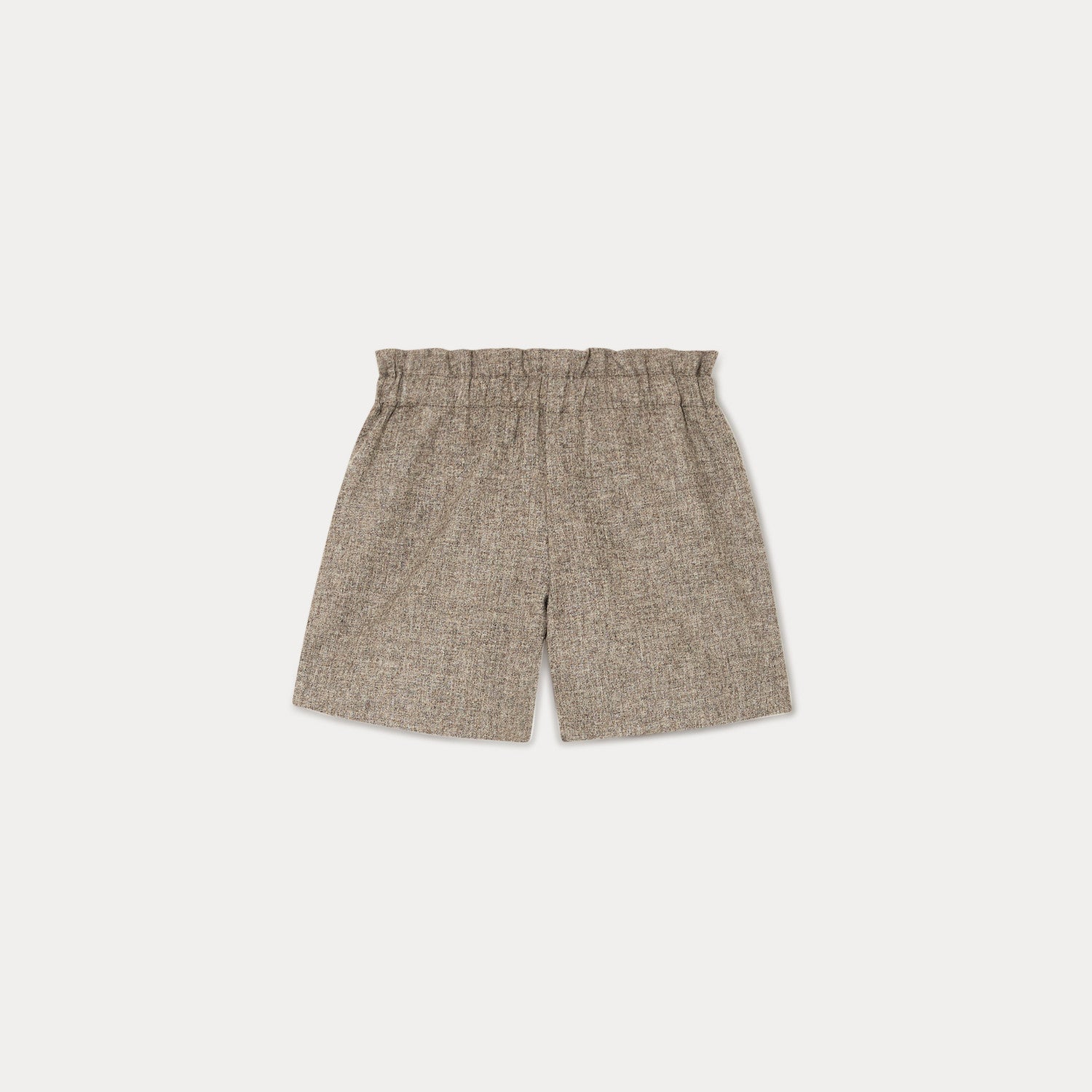 Girls Beige Wool Shorts