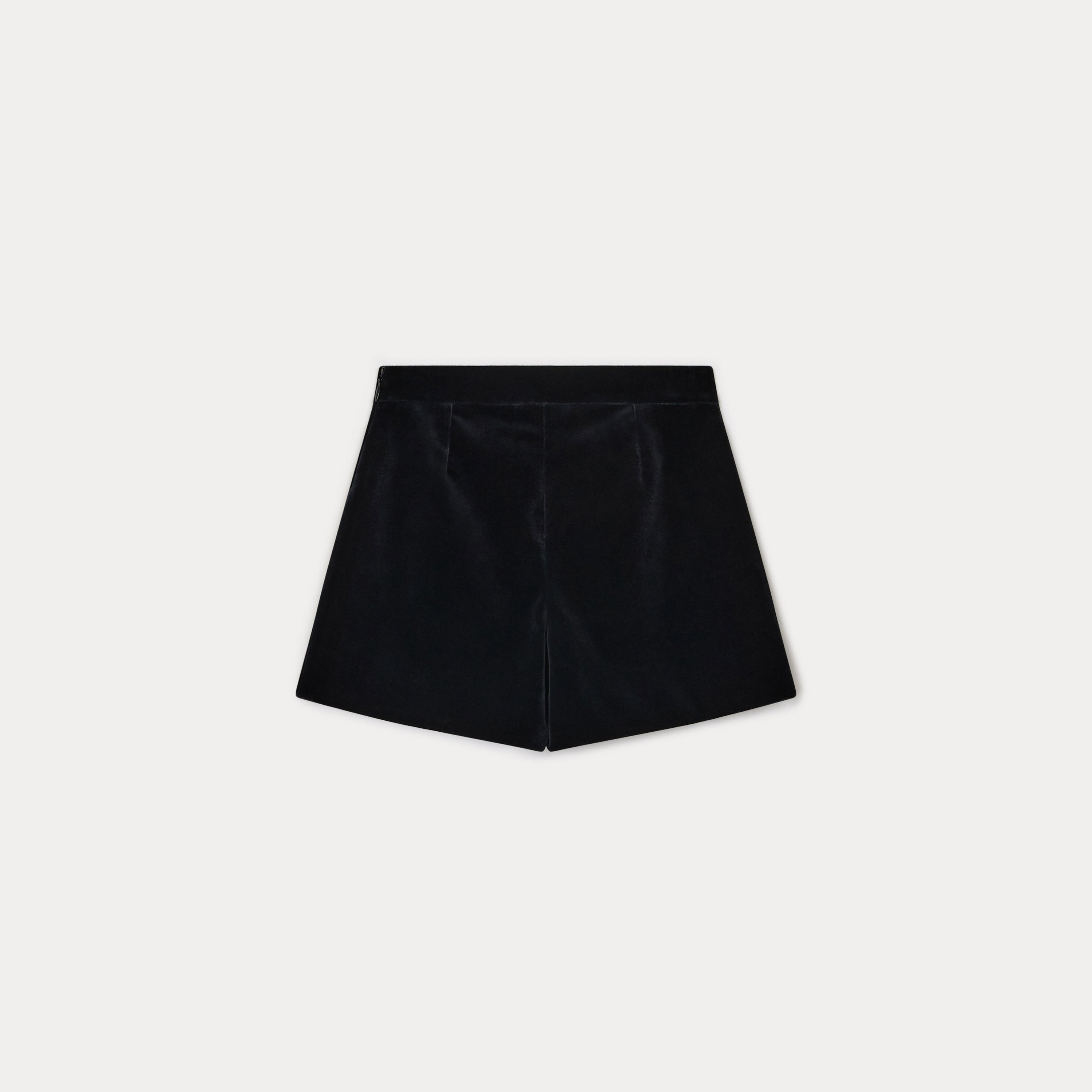 Girls Black Cotton Shorts