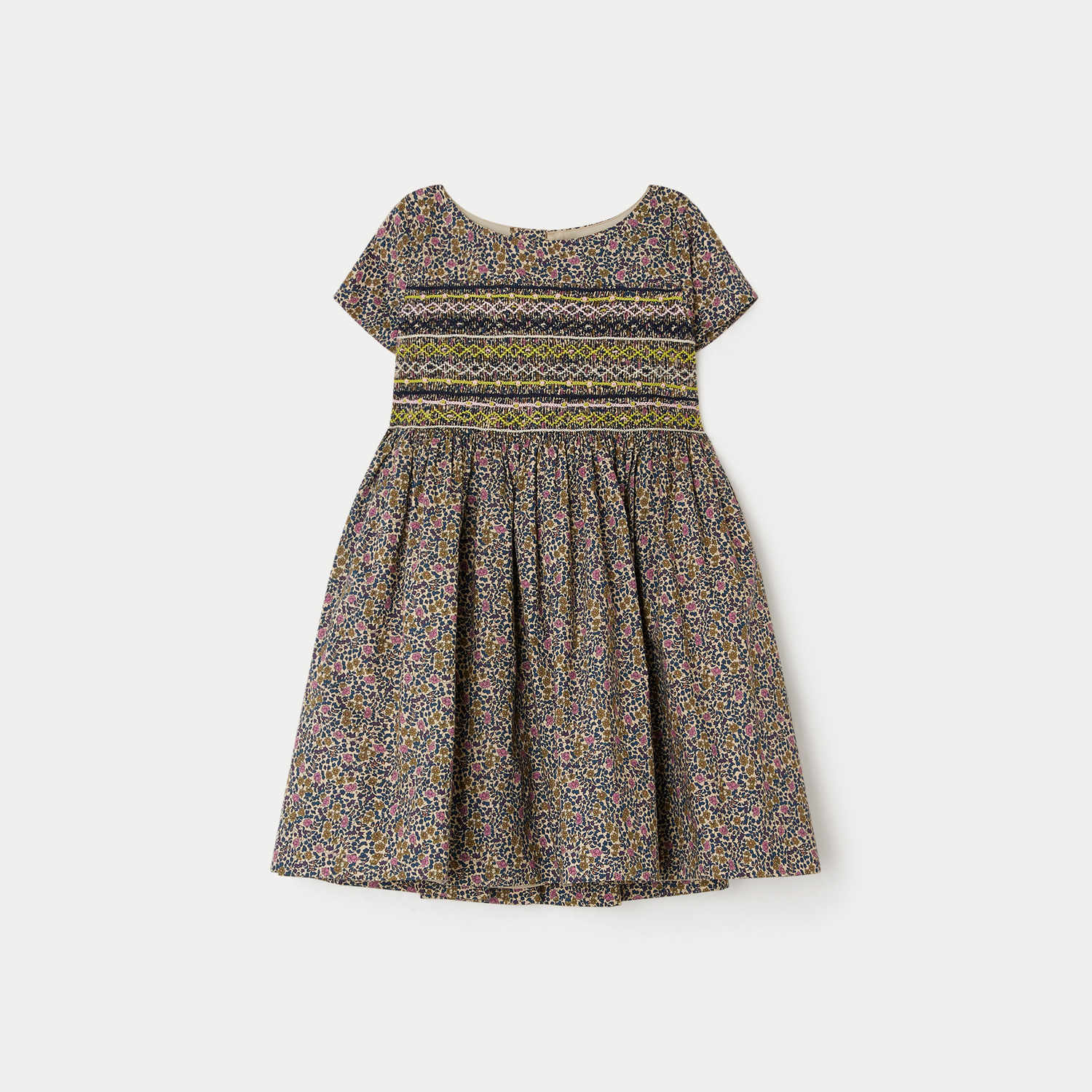 Girls Black Floral Dress