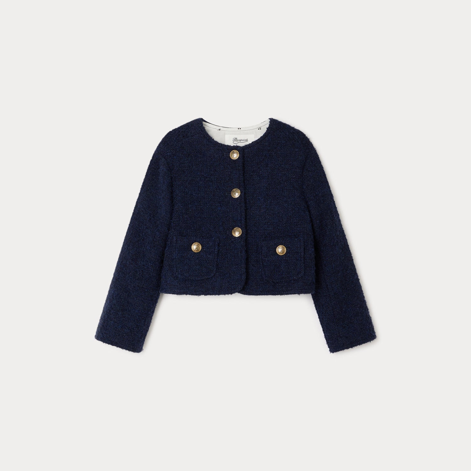 Girls Navy Coat