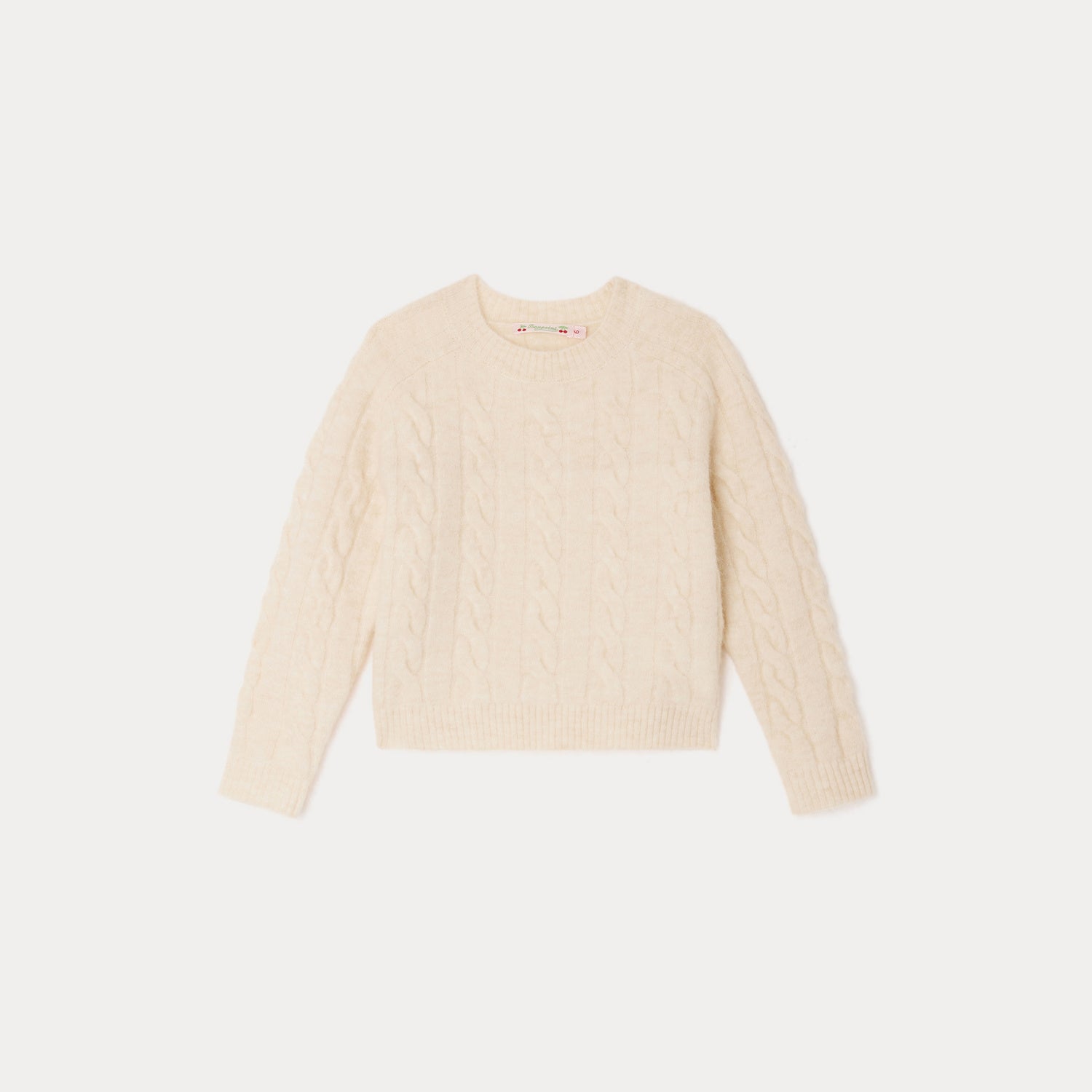 Girls White Wool Sweater