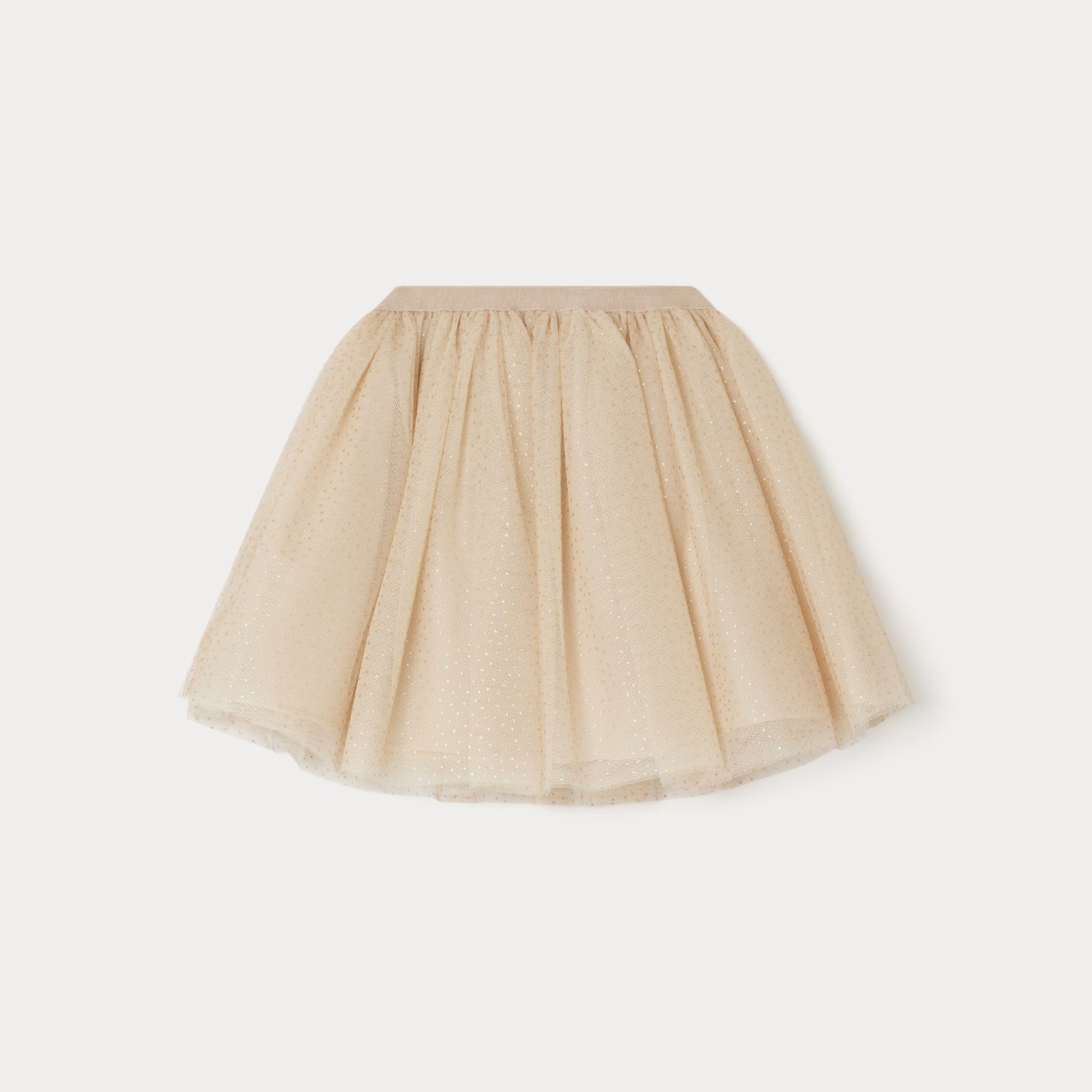 Girls Beige Dots Skirt