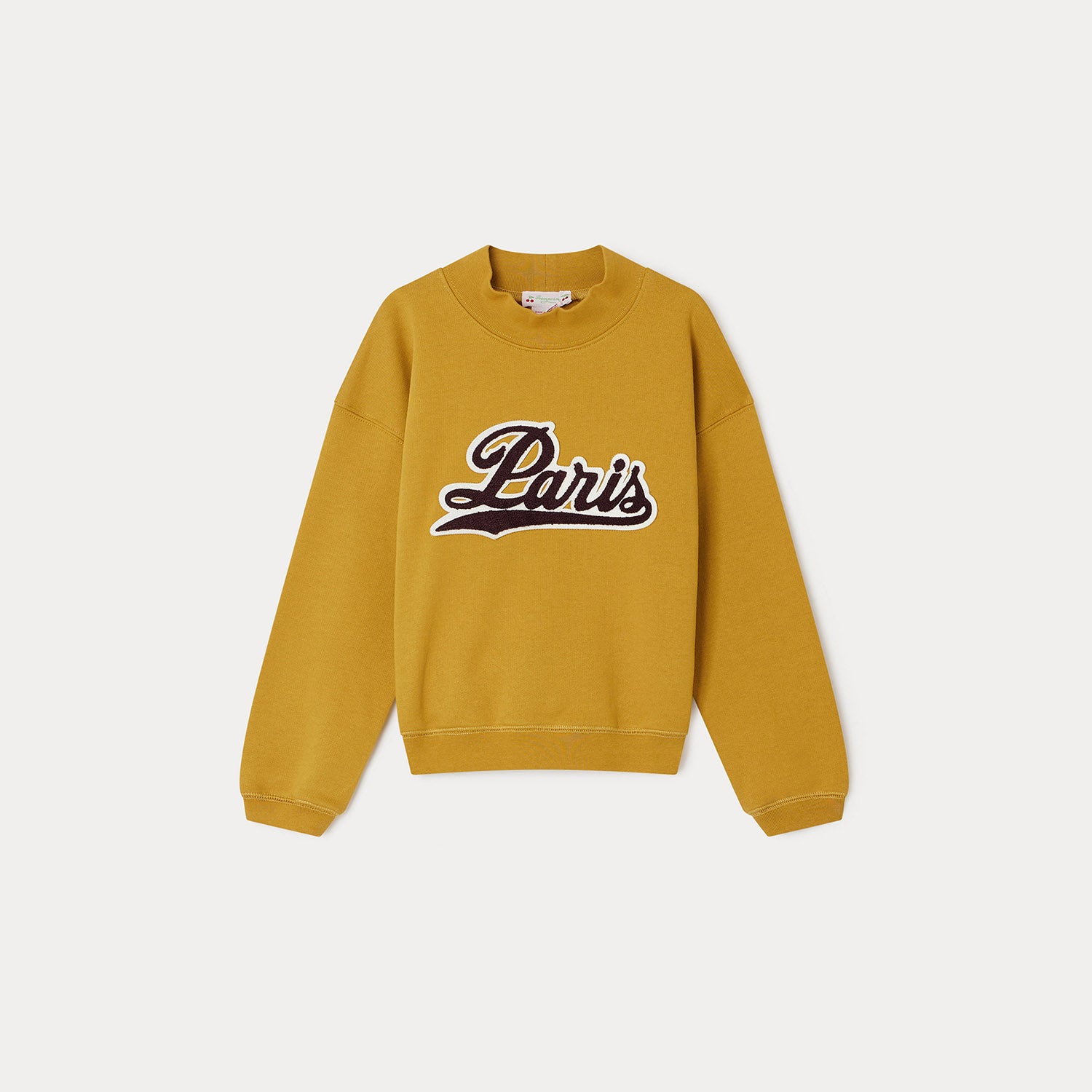 Girls Yellow Cotton Sweatshirt