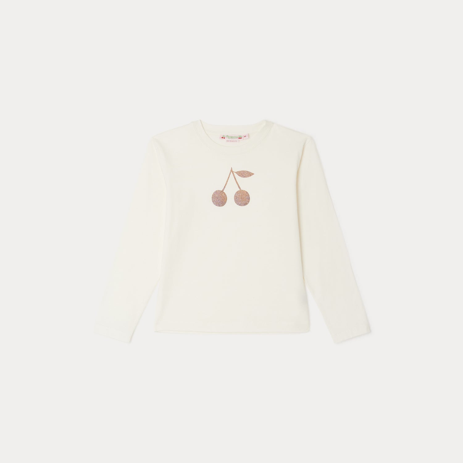 Girls White Logo Cotton T-Shirt