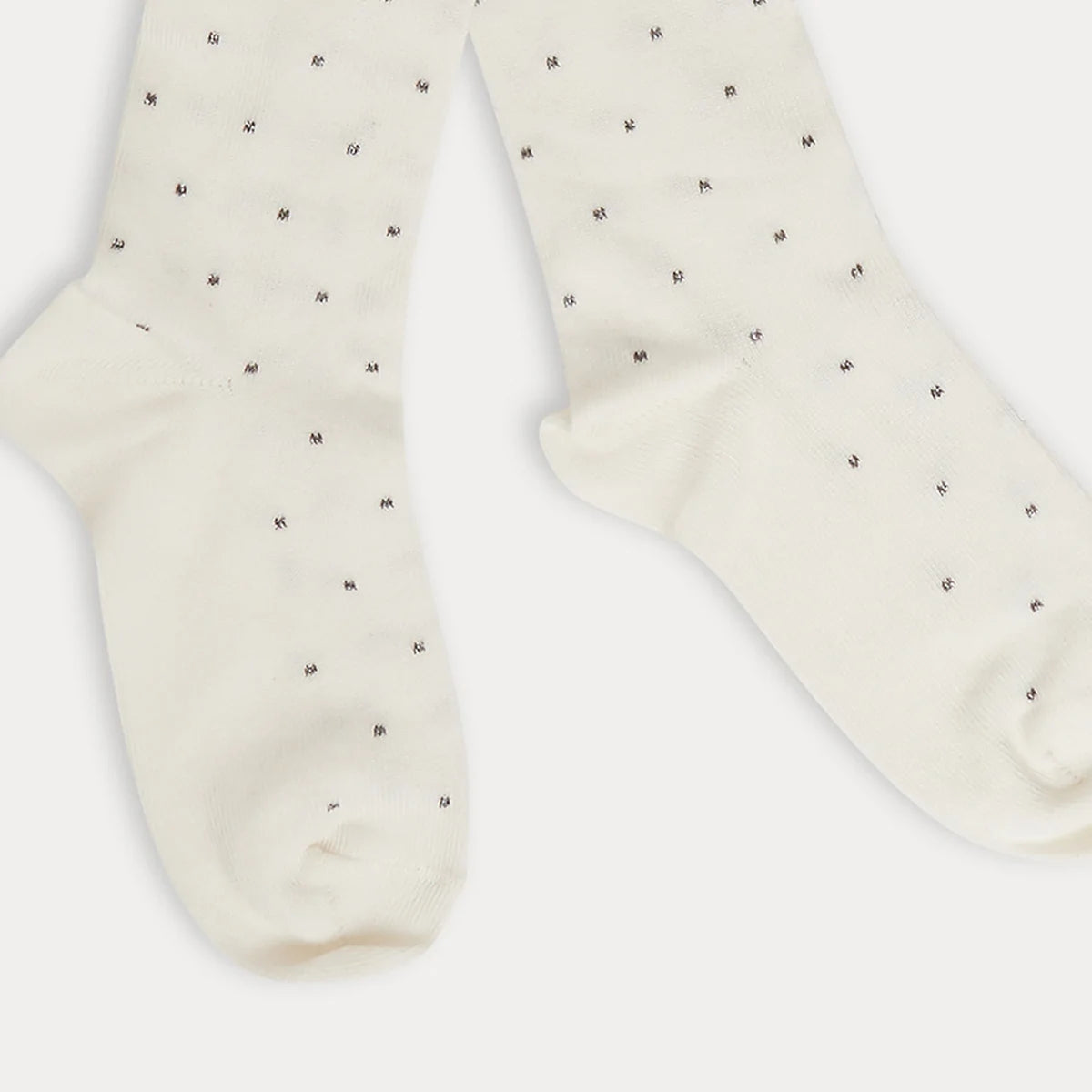Girls White Logo Cotton Tights