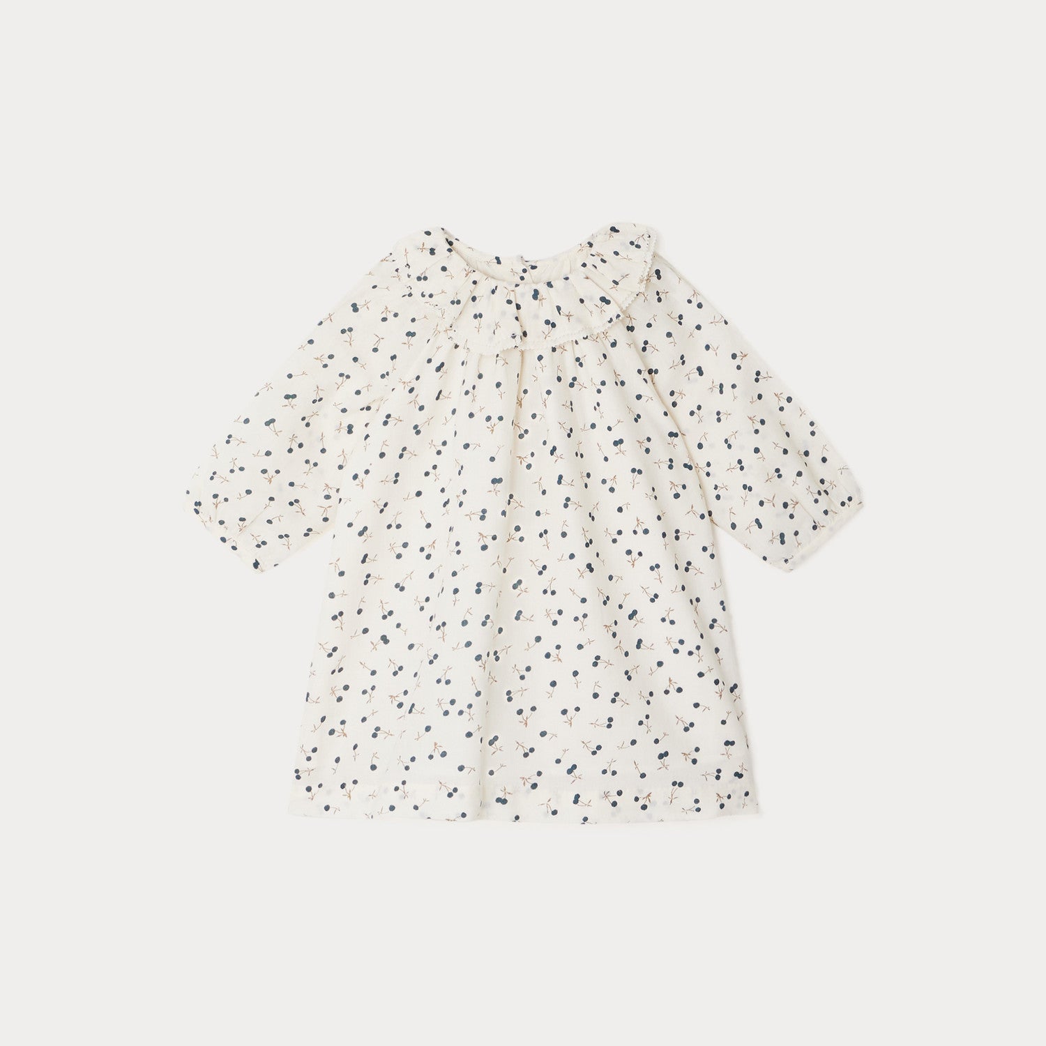 Baby Girls White Logo Cotton Dress