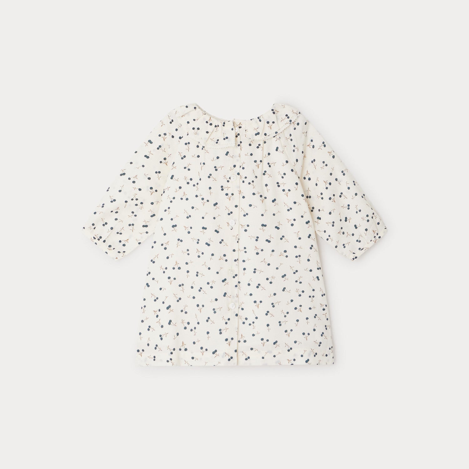Baby Girls White Logo Cotton Dress