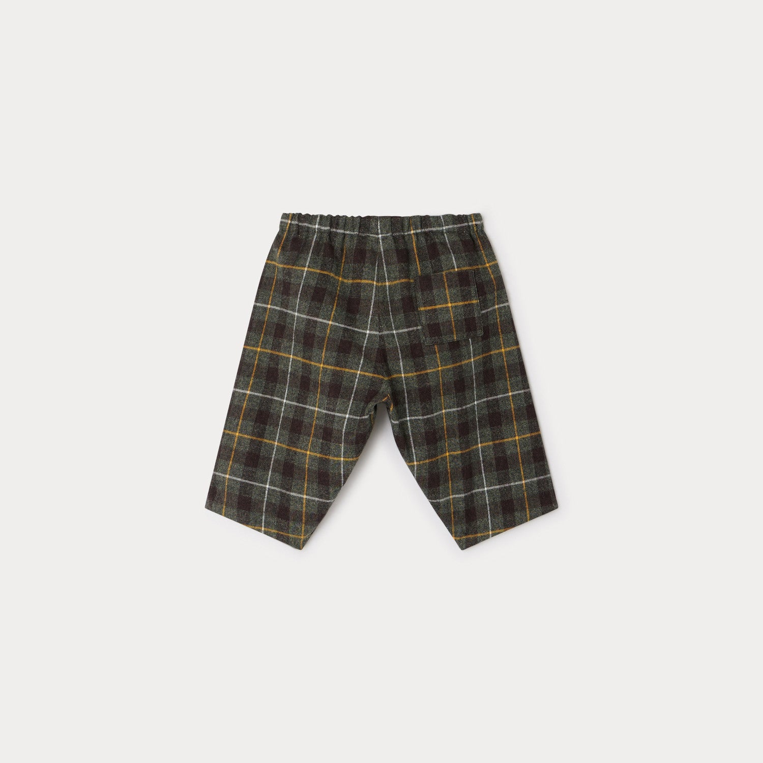 Baby Boys & Girls Khaki Check Trousers