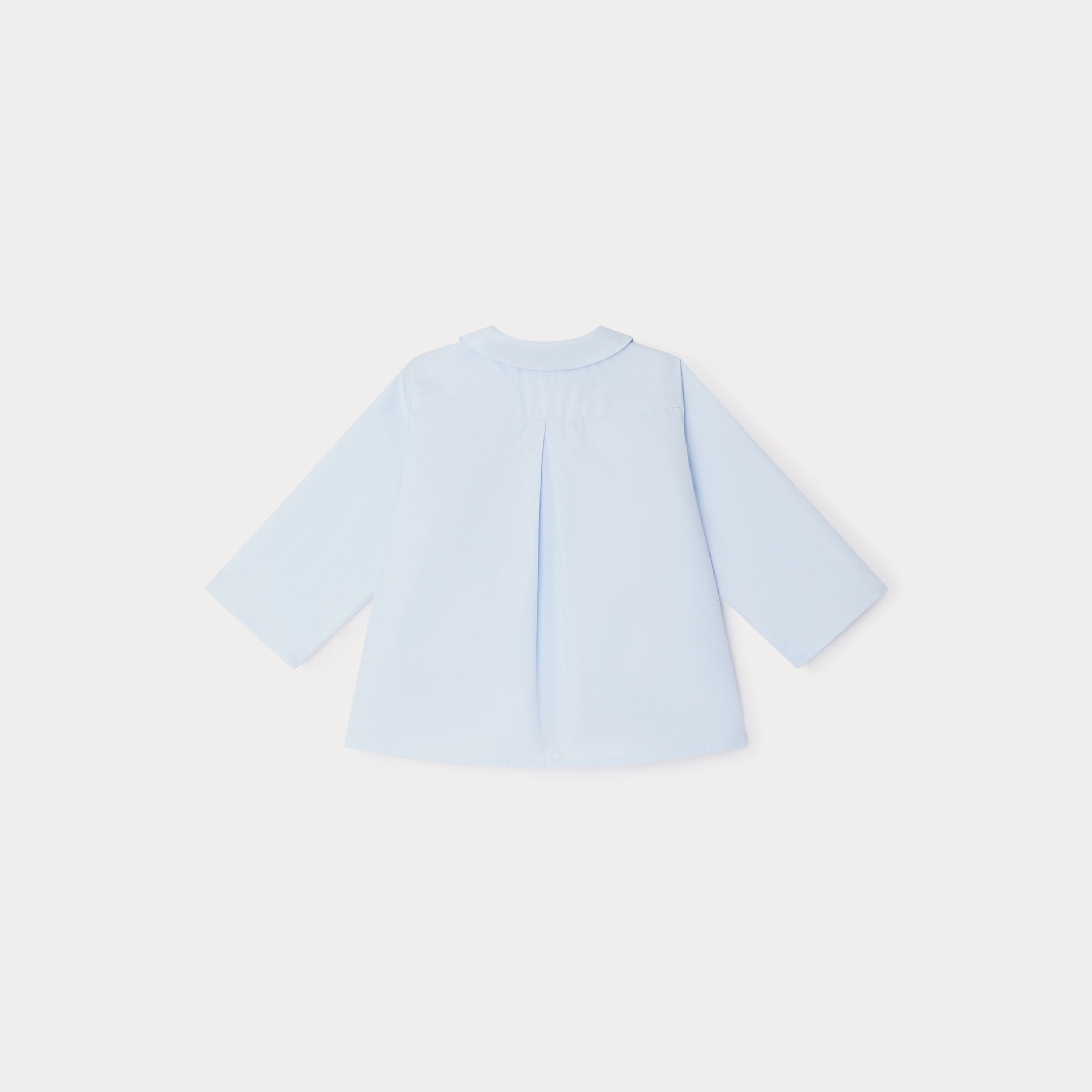Baby Boys & Girls Blue Cotton Shirt