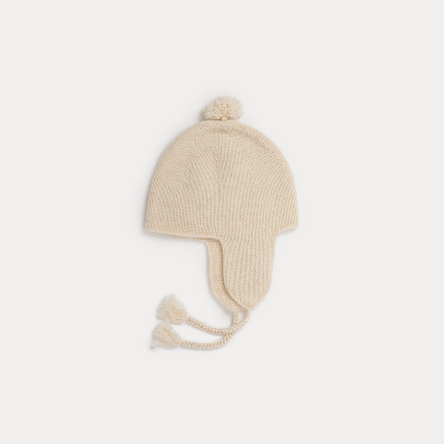 Baby Boys & Girls Beige Cashmere Hat