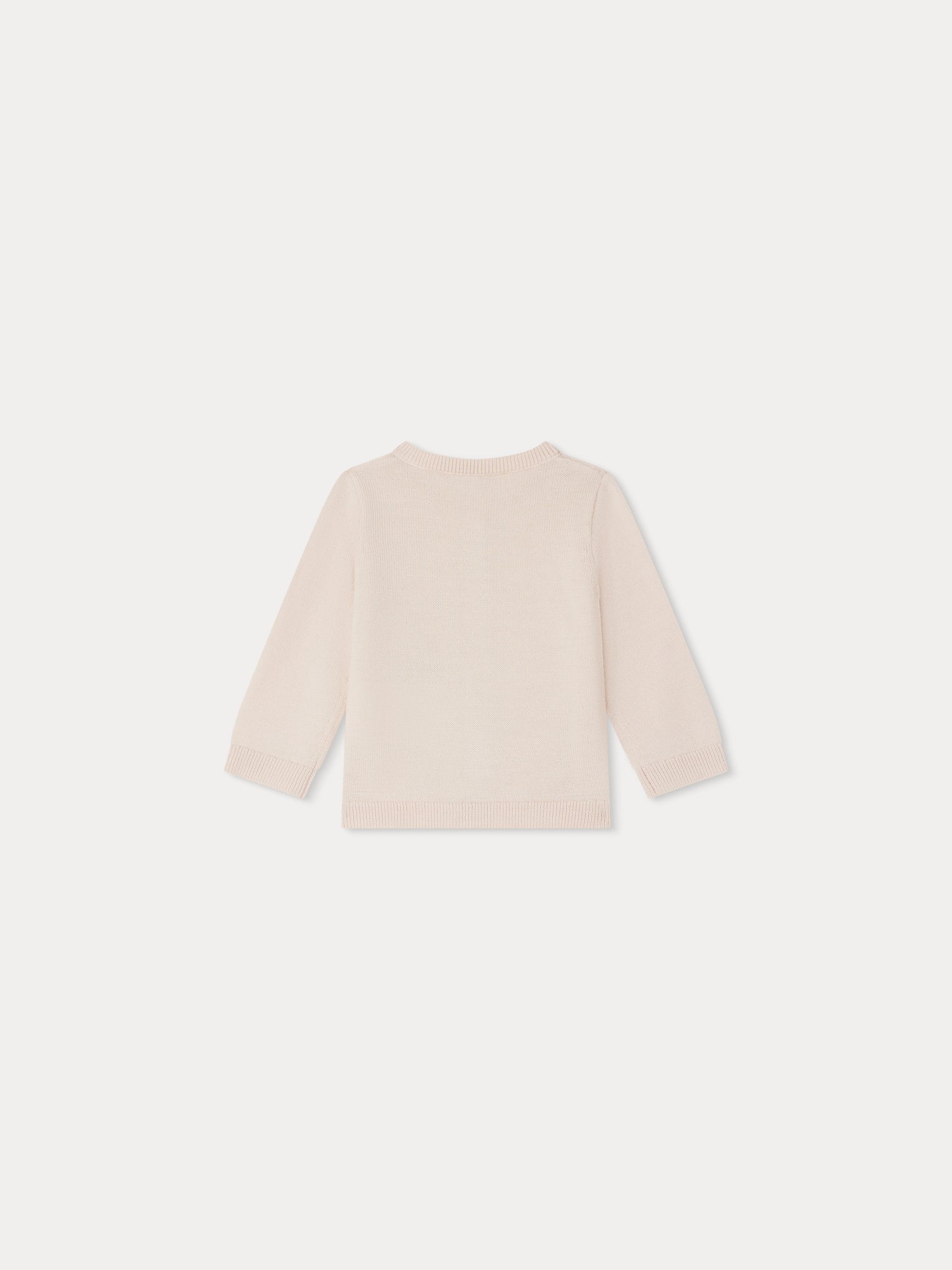 Baby Girls Light Pink Wool Cardigan