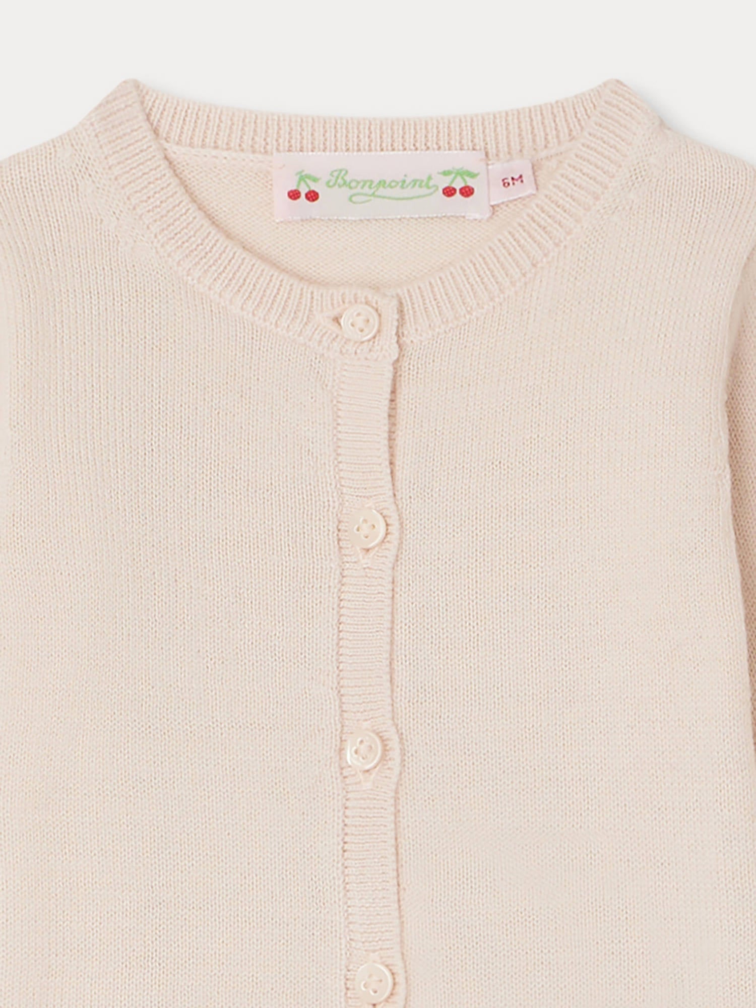 Baby Girls Light Pink Wool Cardigan
