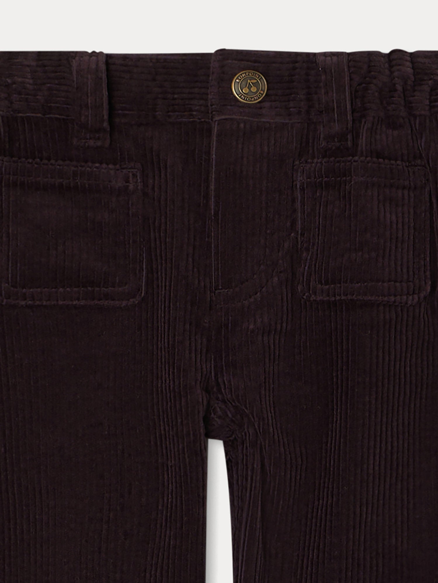 Baby Girls Maroon Corduroy Trousers