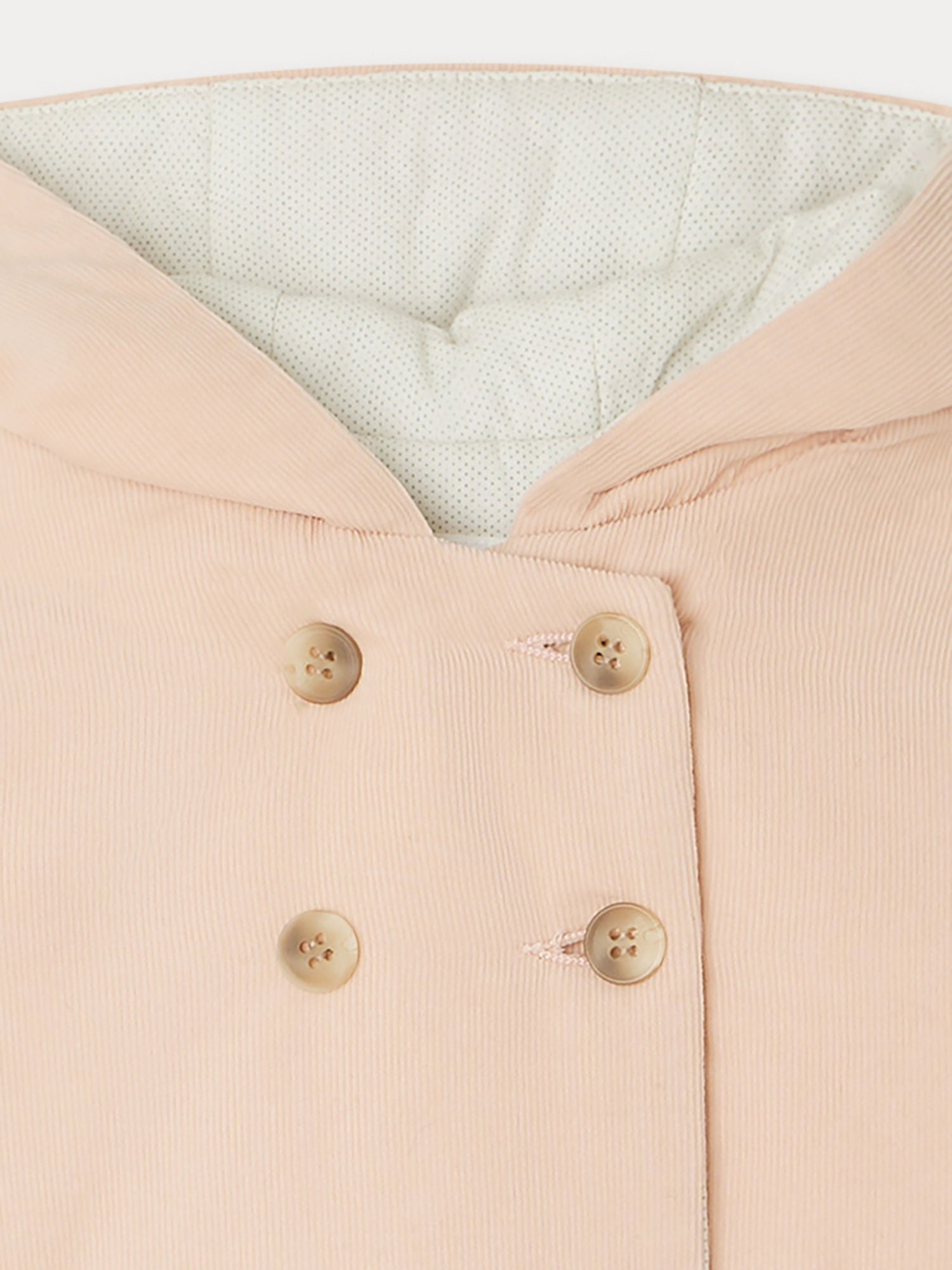 Baby Girls Pink Corduroy Coat