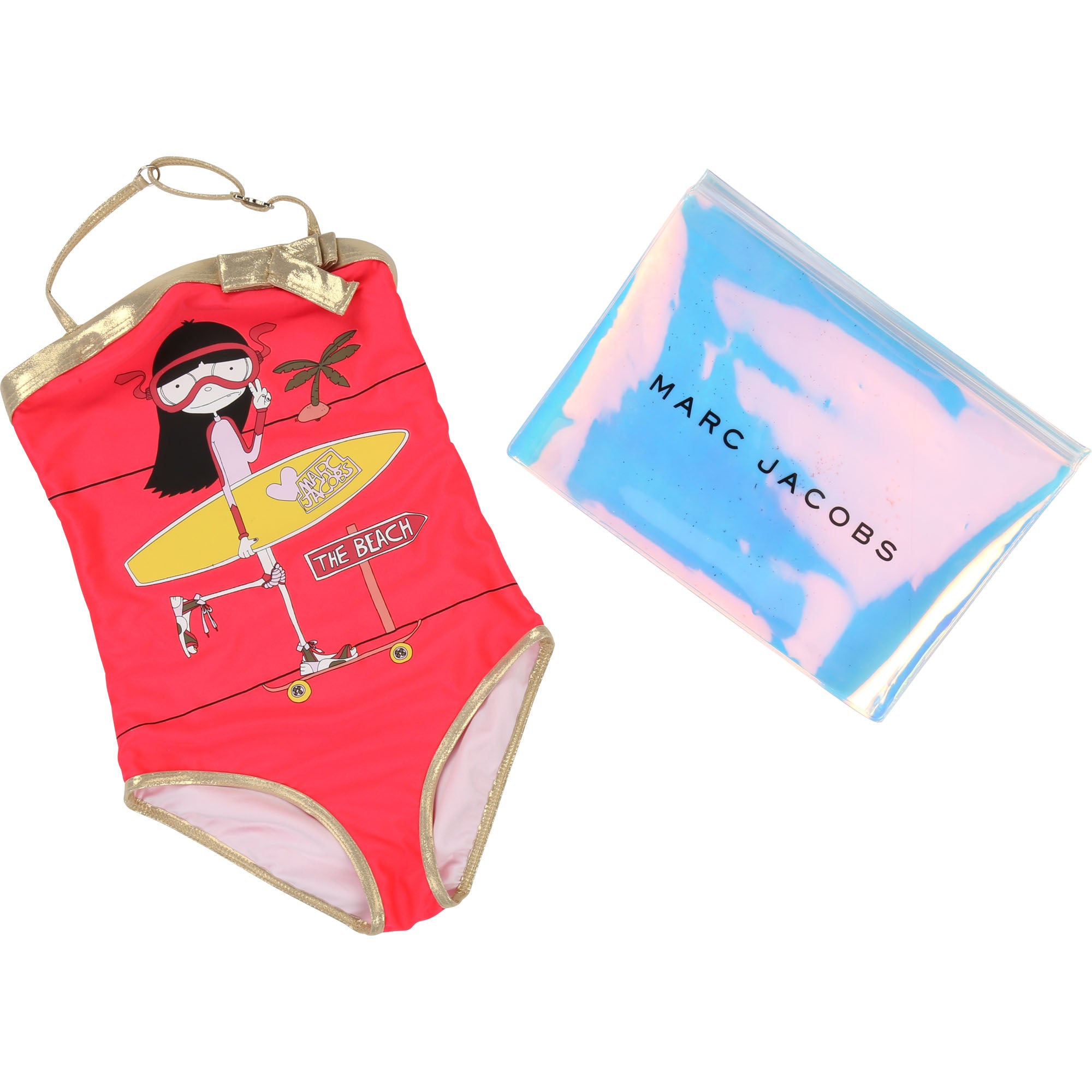 Girls Peach Swimsuit