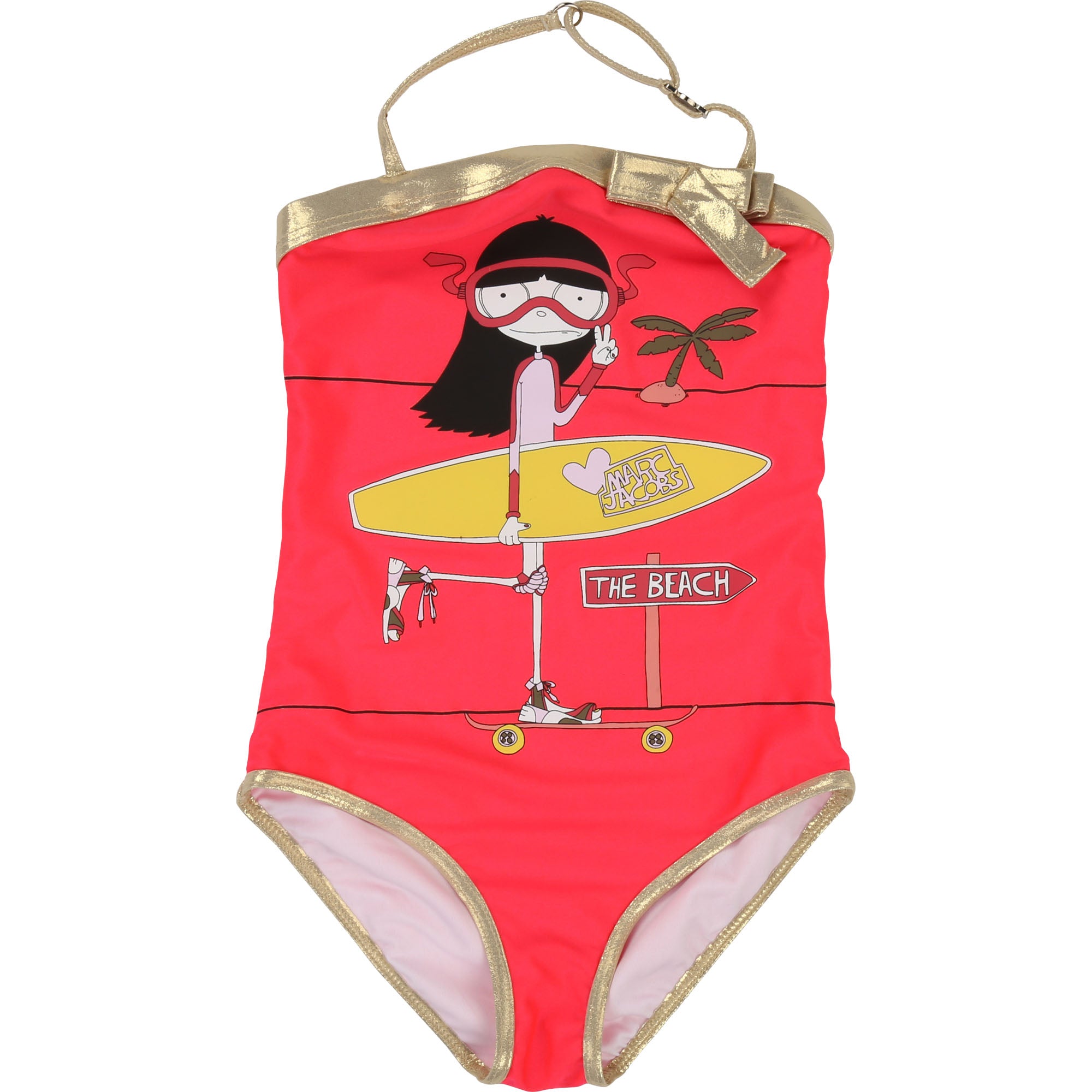 Girls Peach Swimsuit