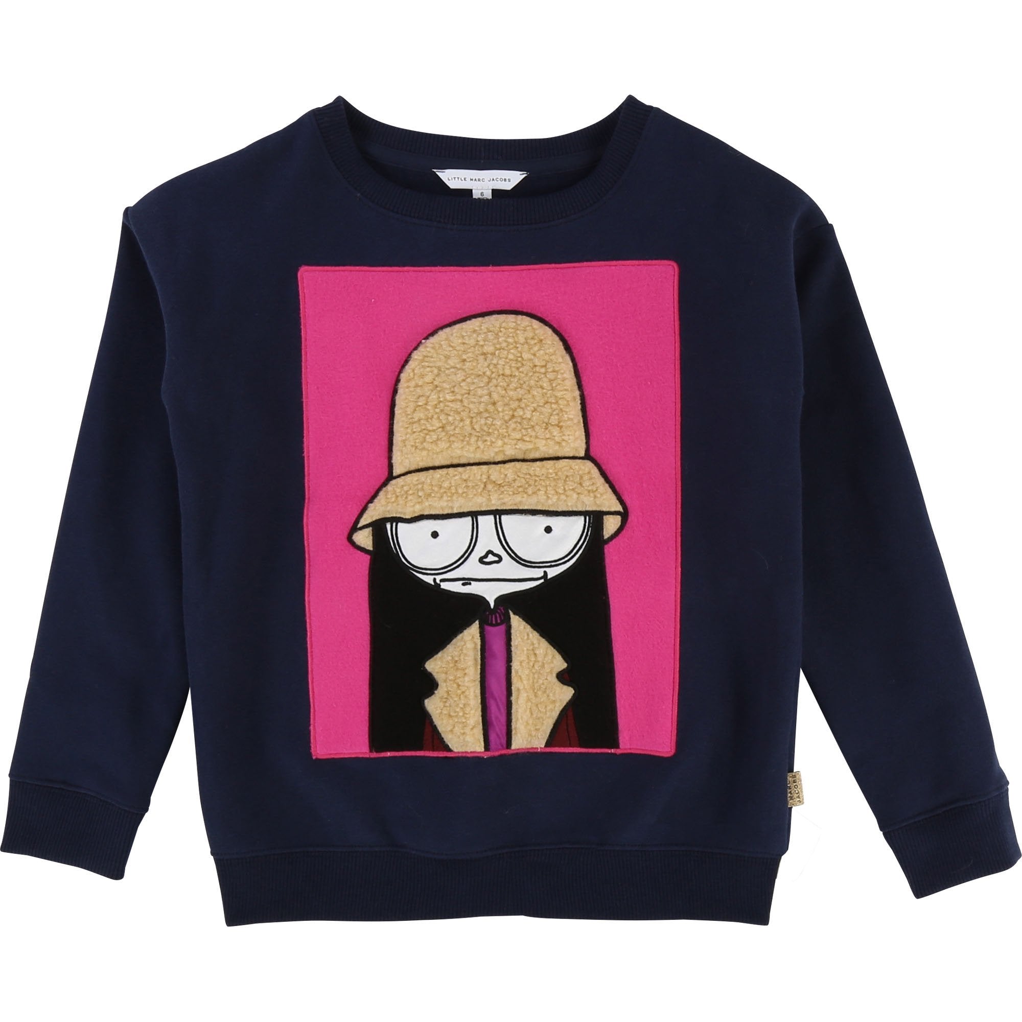 Girls Dark Indigo Cotton Sweatshirt
