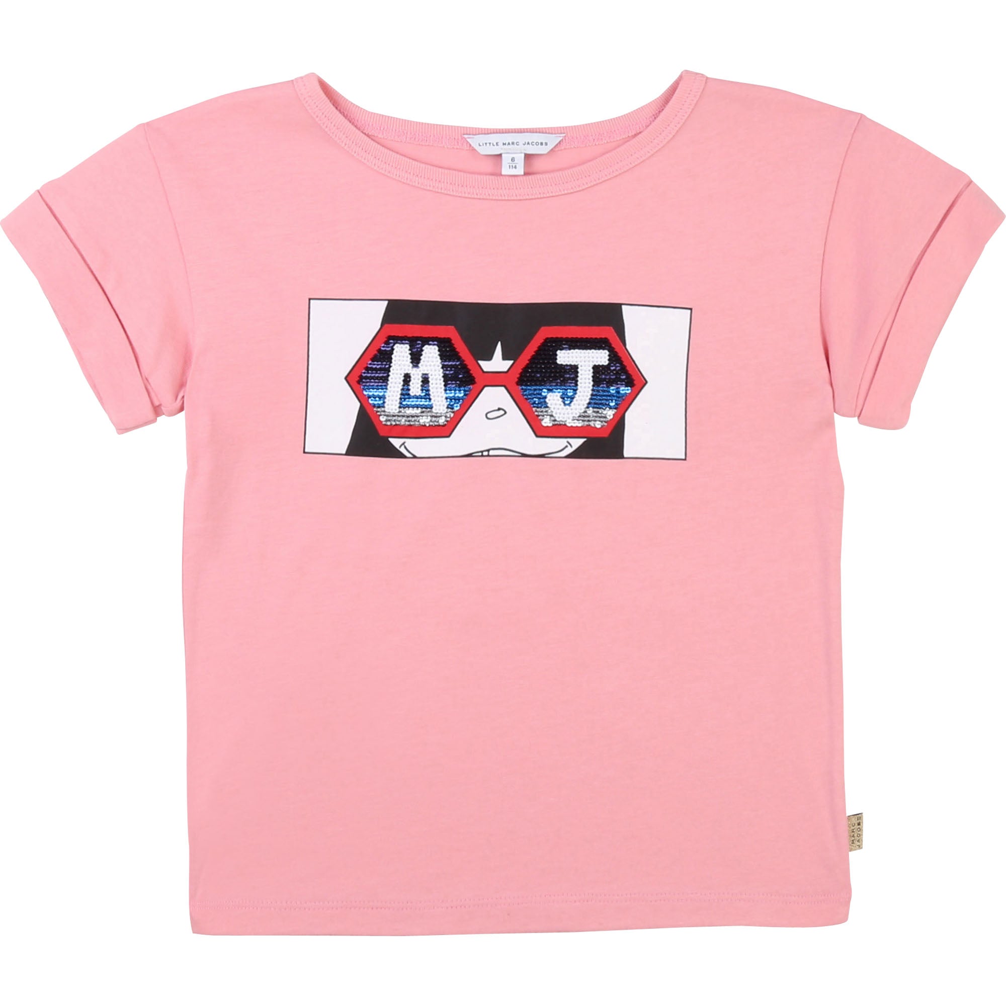 Girls Pink Pattern T-shirt