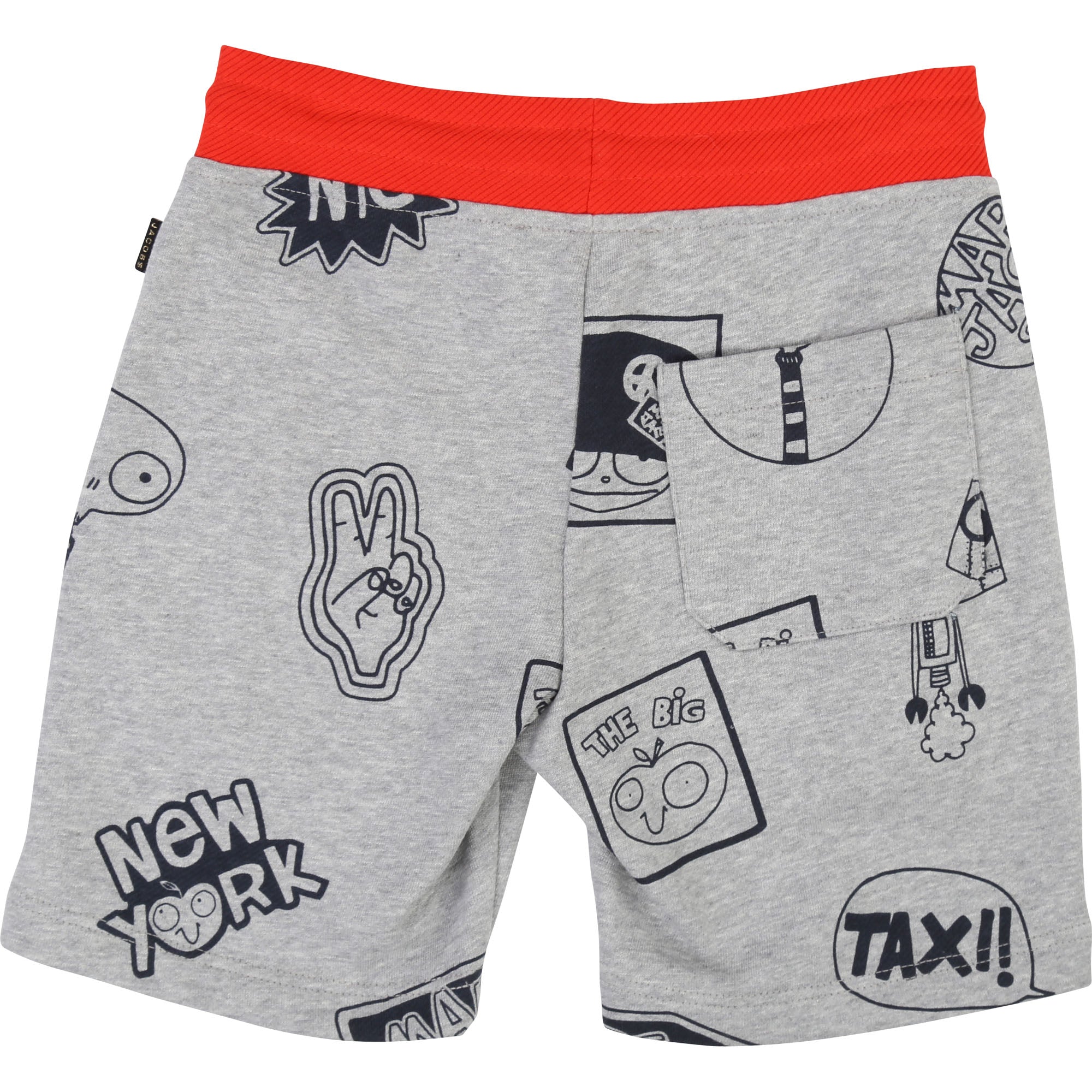 Boys Grey Cotton Shorts