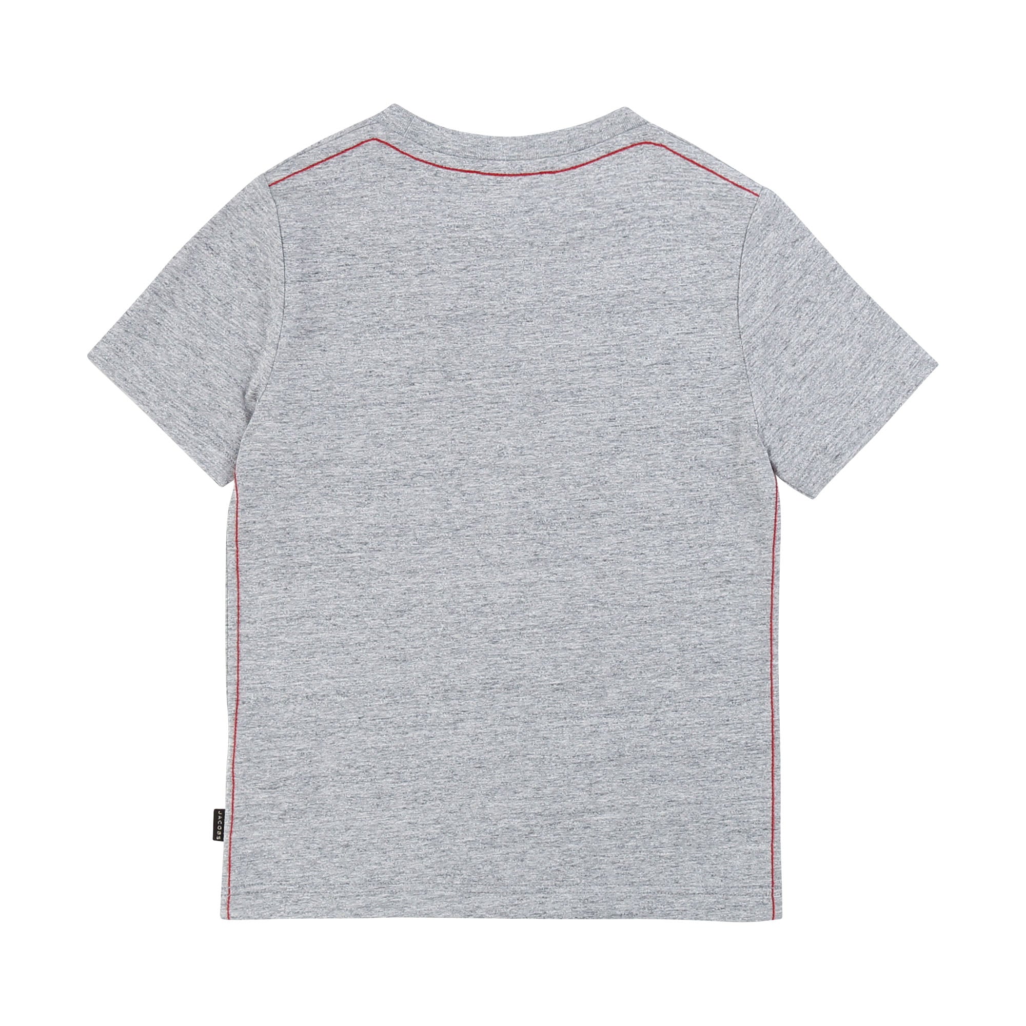 Boys Grey Logo Cotton T-shirt