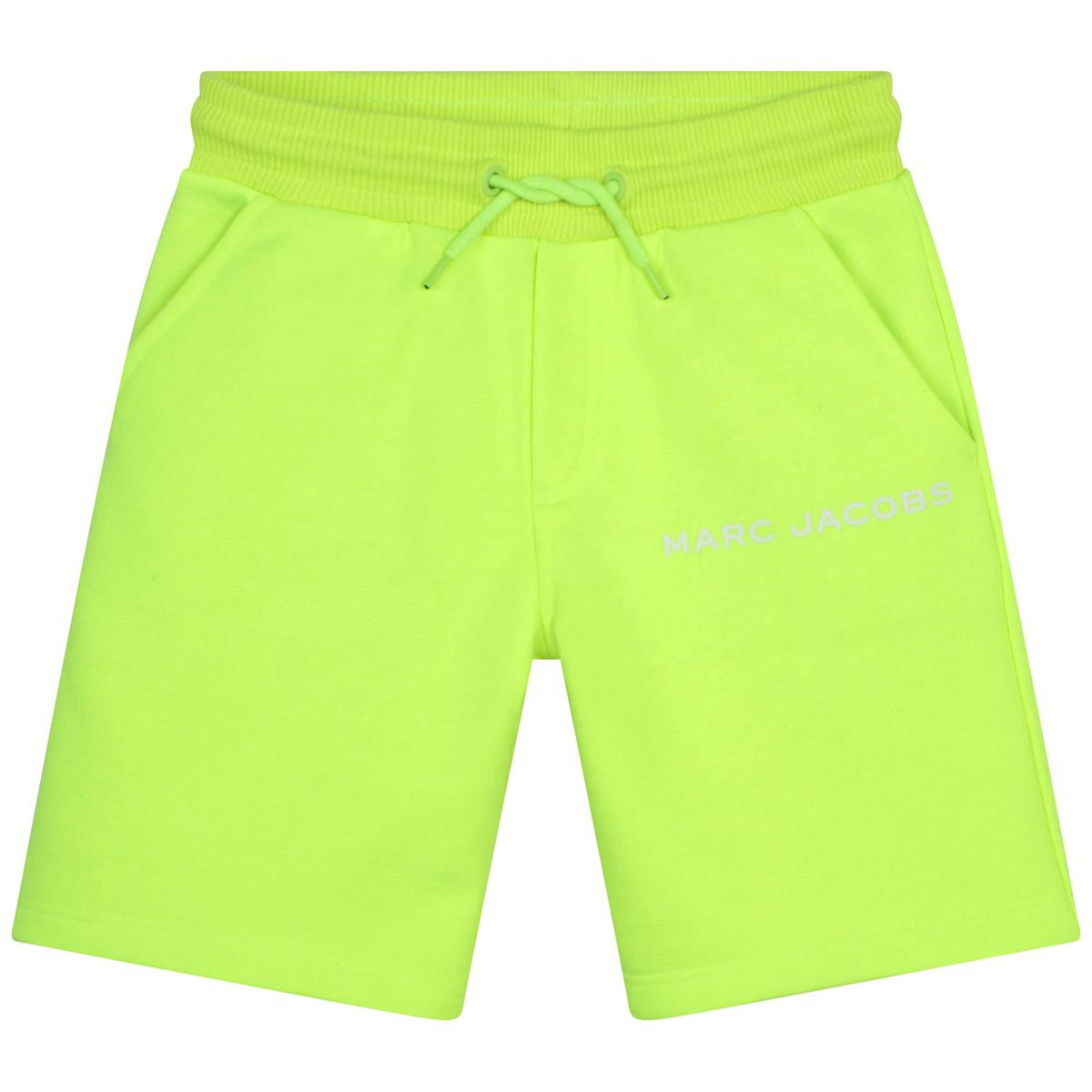 Boys Fluo Green Shorts